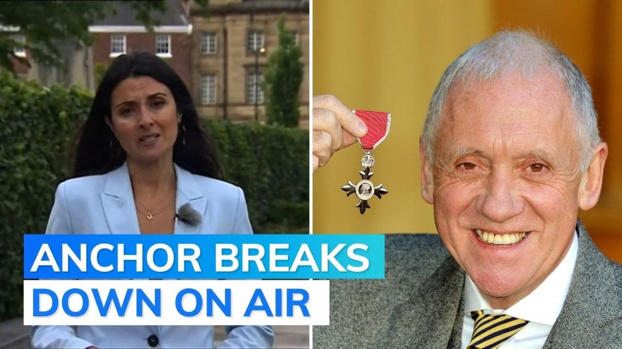 VIDEO: News presenter breaks down on live TV while announcing death of former colleague