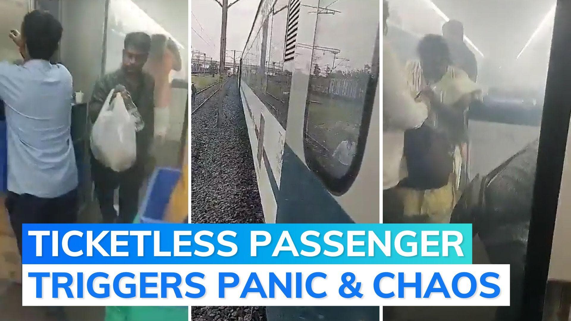 Watch| Man lights cigarette inside Vande Bharat's toilet. Here's what happened next