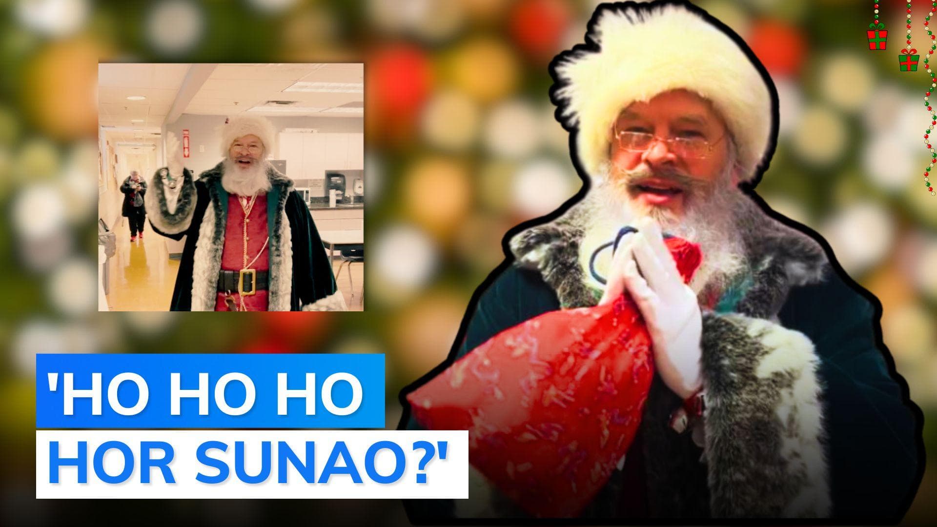 Santa Claus from Canada greets man in Punjabi, video goes viral