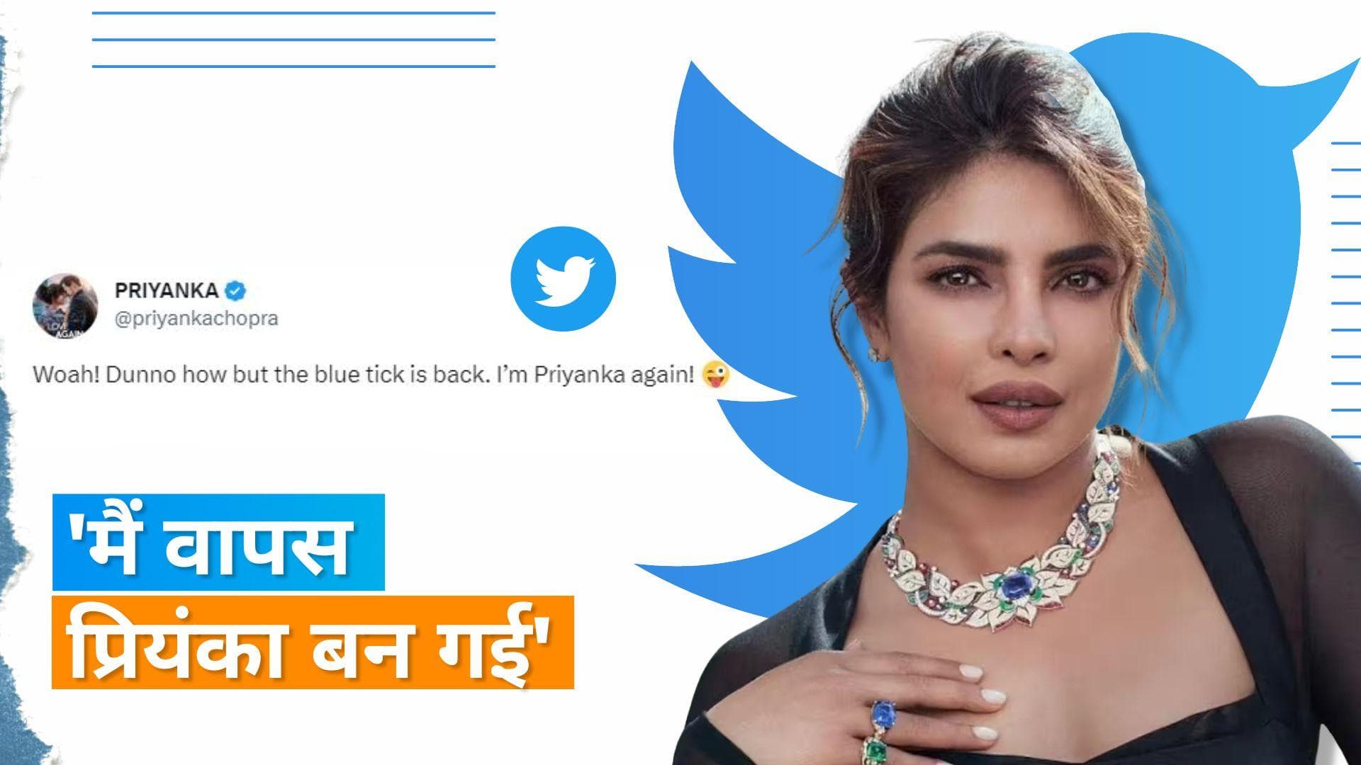 Priyanka Chopra Blue Tick: बिना पैसे दिए एक्ट्रेस को मिला ब्लू टिक, खुश होकर किया ये ट्वीट