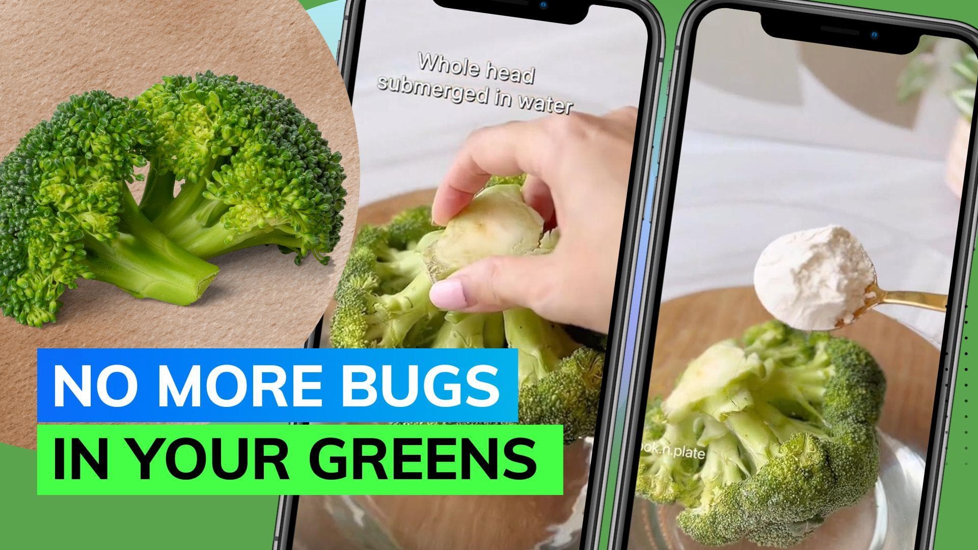 Social media user shares hack to properly clean broccoli with salt and flour 