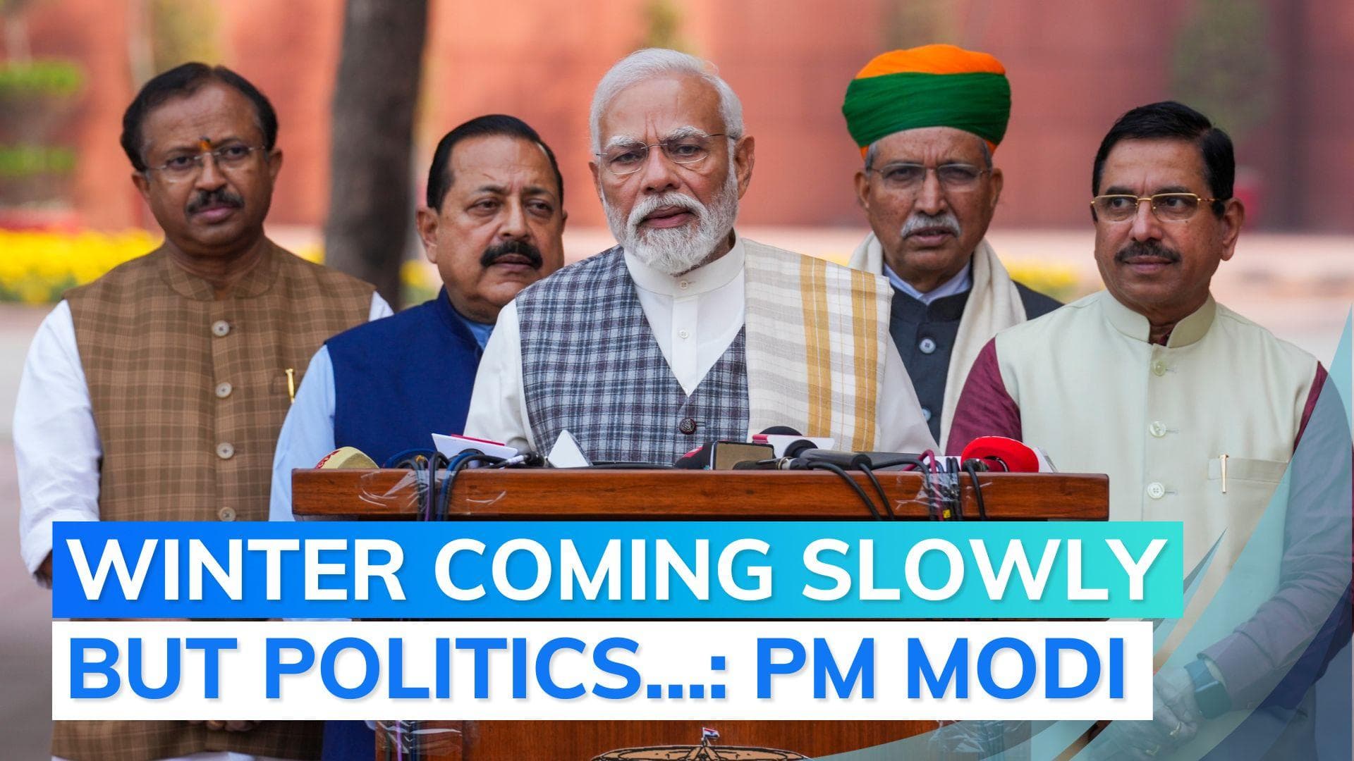 Parliament winter session: PM Modi hails poll results before Houses begin