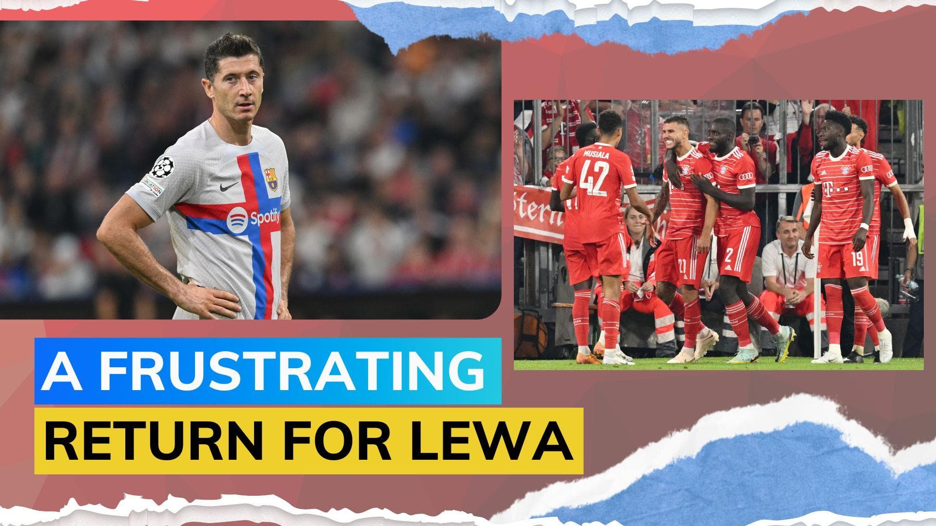 Champions League: Robert Lewandowski misfires as Barcelona go down against his former club Bayern Munich