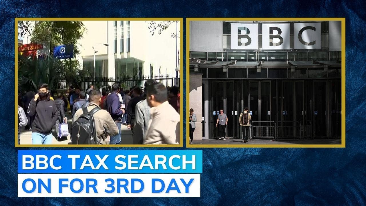 Tax searches continue at BBC offices in Delhi & Mumbai