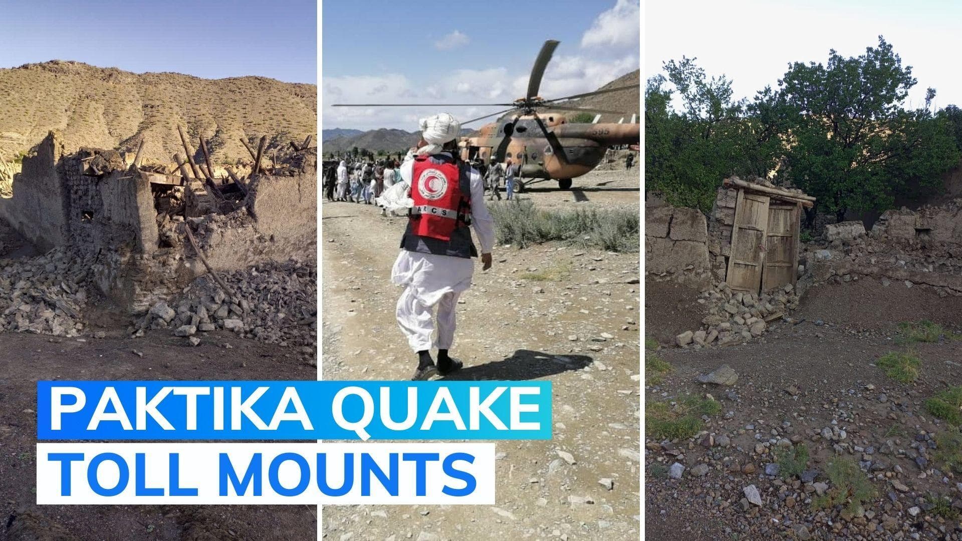 Earthquake in Afghanistan's Paktika leaves over 900 dead, 600 wounded