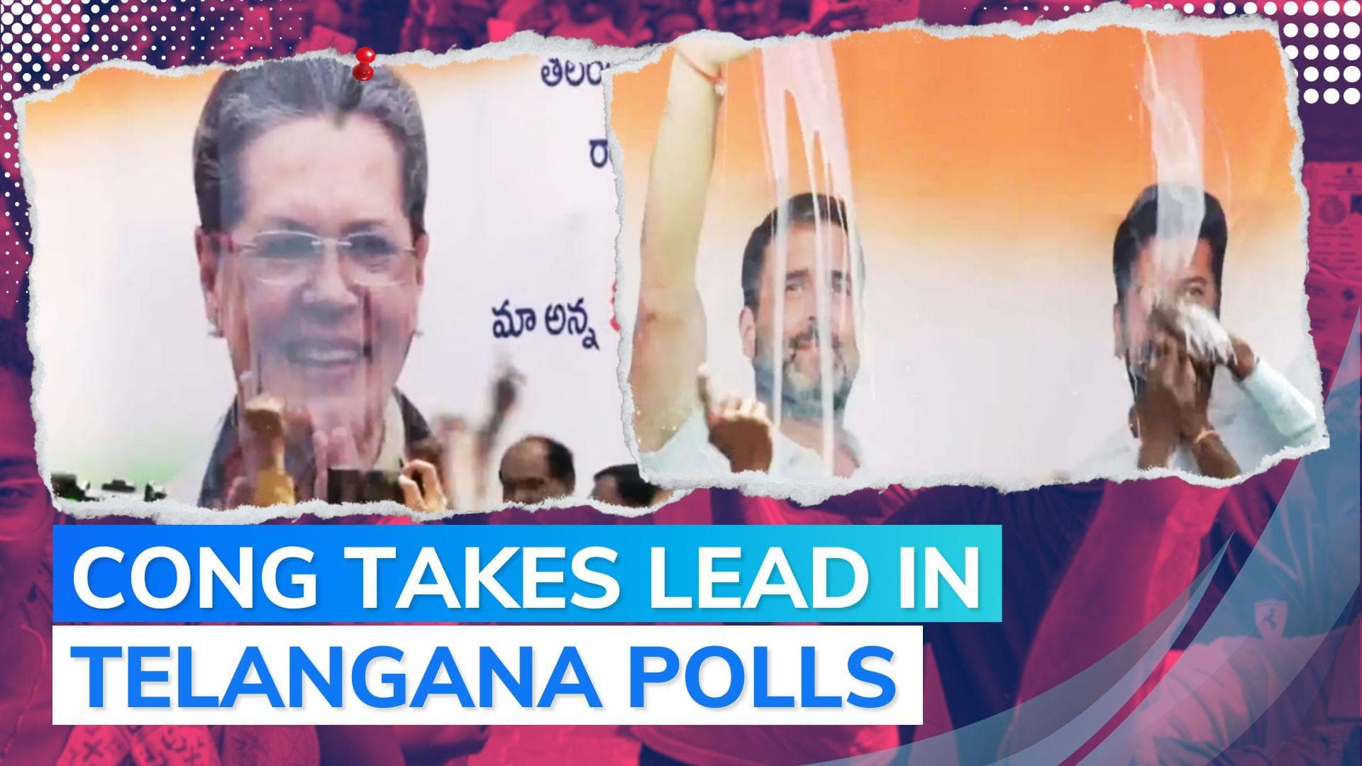Telangana polls: Cong workers pour milk on poster of Sonia Gandhi, Rahul Gandhi, Revanth Reddy