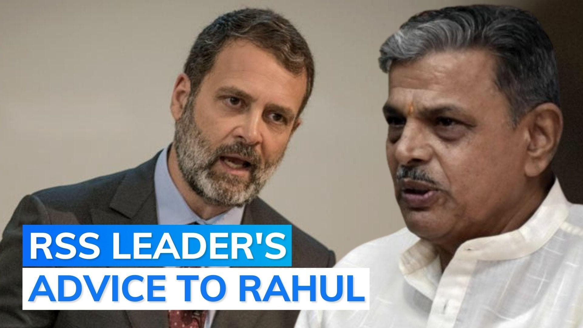 Rahul has no right to comment on India's democracy: RSS general secretary