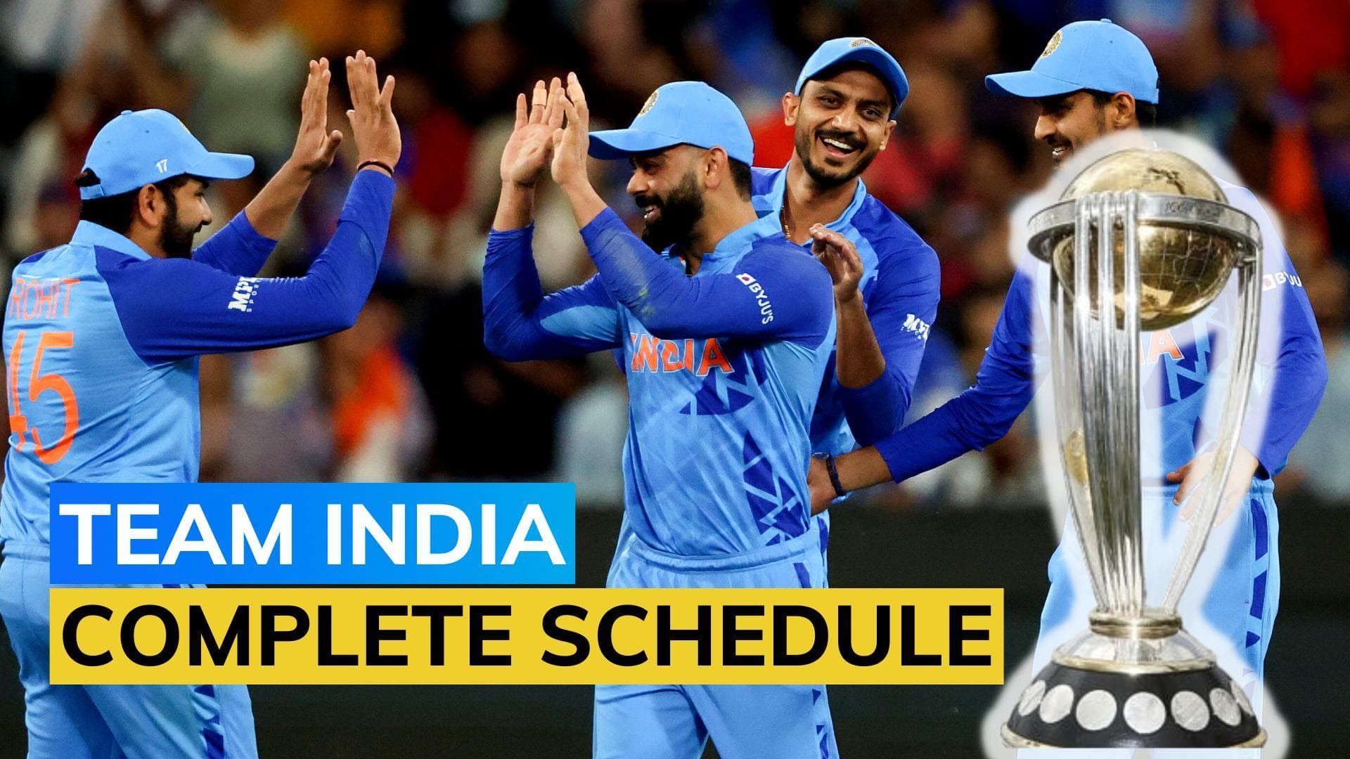 India ODI World Cup 2023 Schedule: IND vs PAK on THIS date, full fixtures, match details