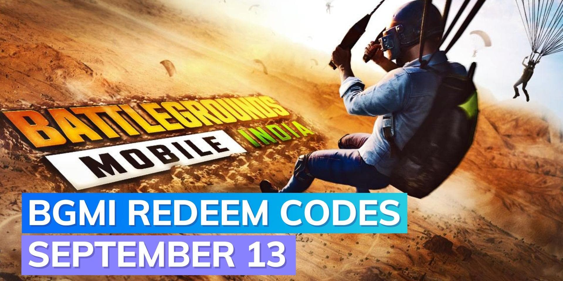 BGMI Redeem Codes Today 13 September 2023: How to get Free UC, weapons, and more