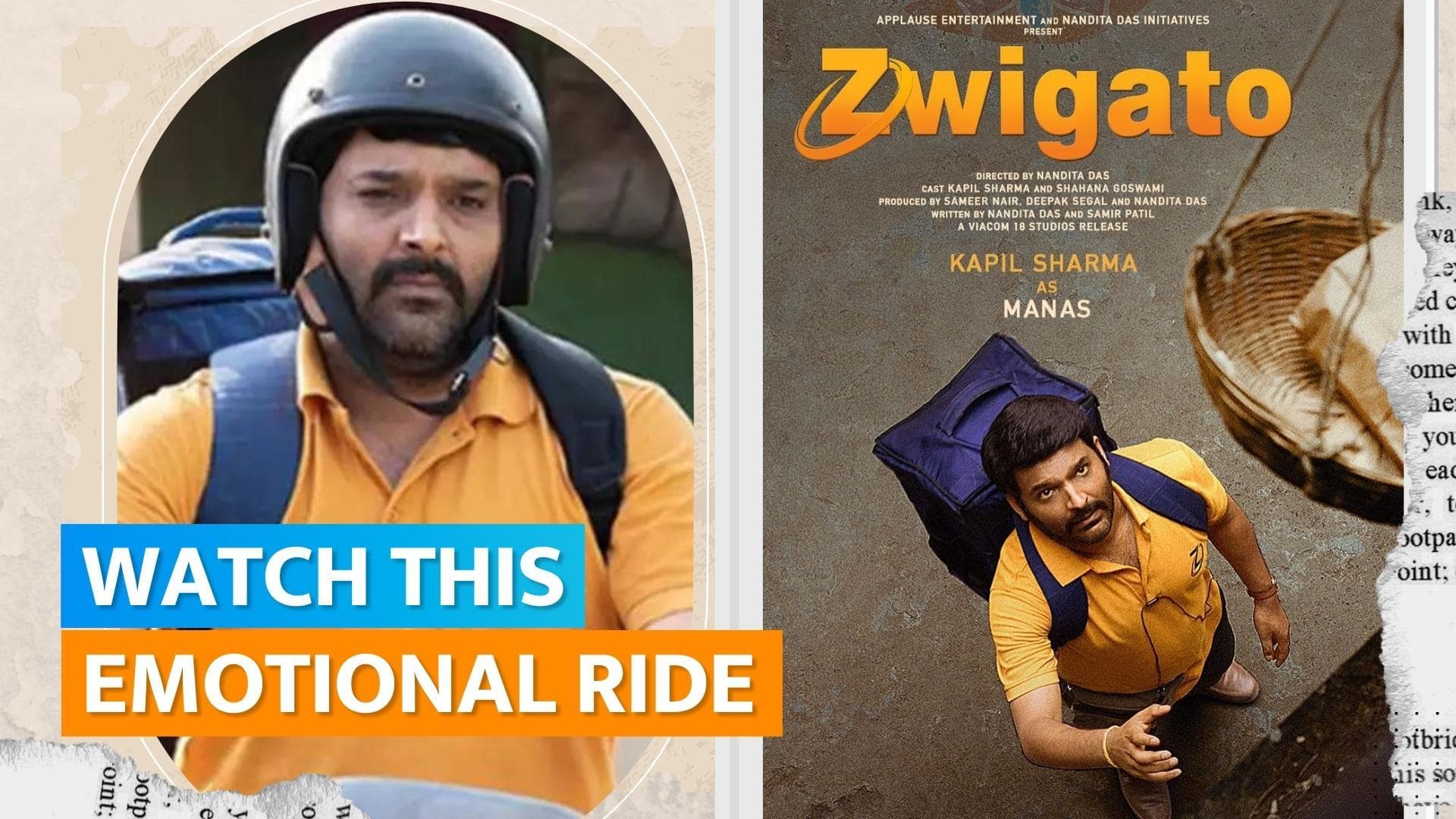 'Zwigato' trailer: Kapil Sharma impresses as a food delivery boy in this social satire