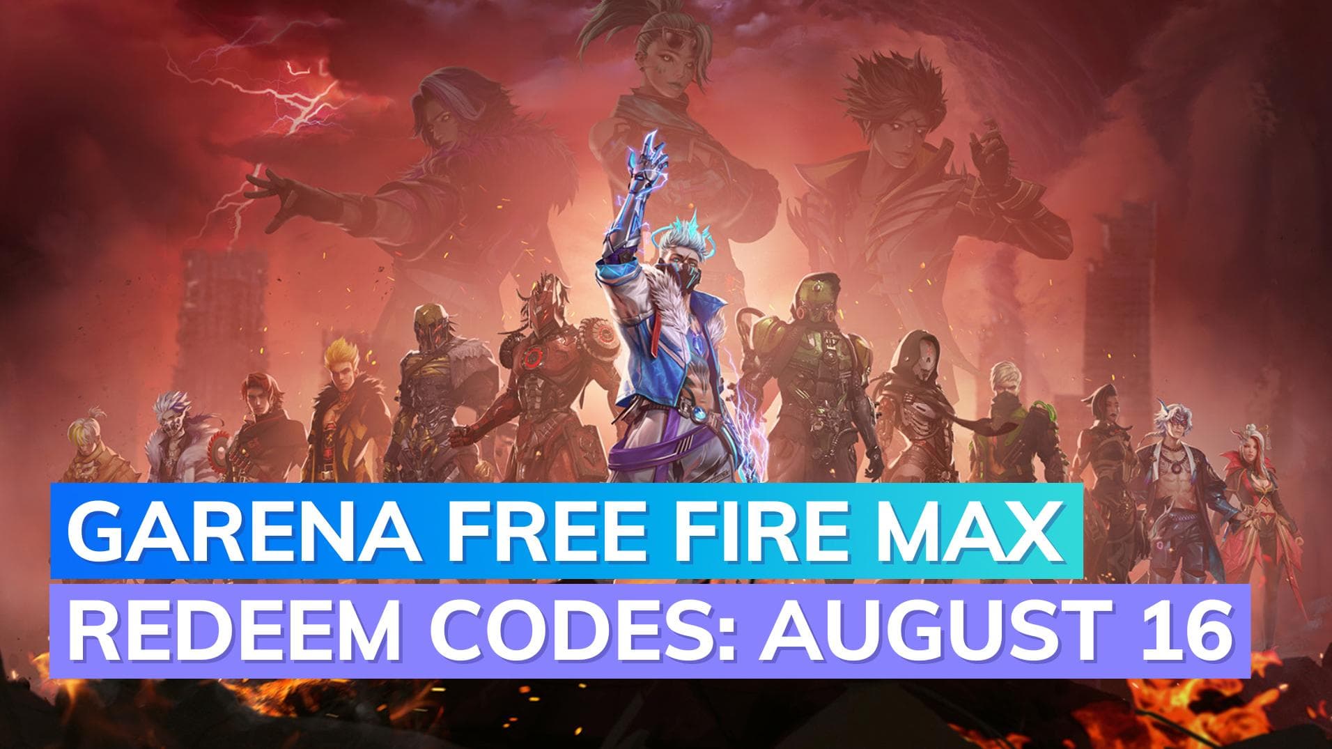 Garena Free Fire MAX redeem codes Today 16 August 2023: Full List & How to Redeem Guide