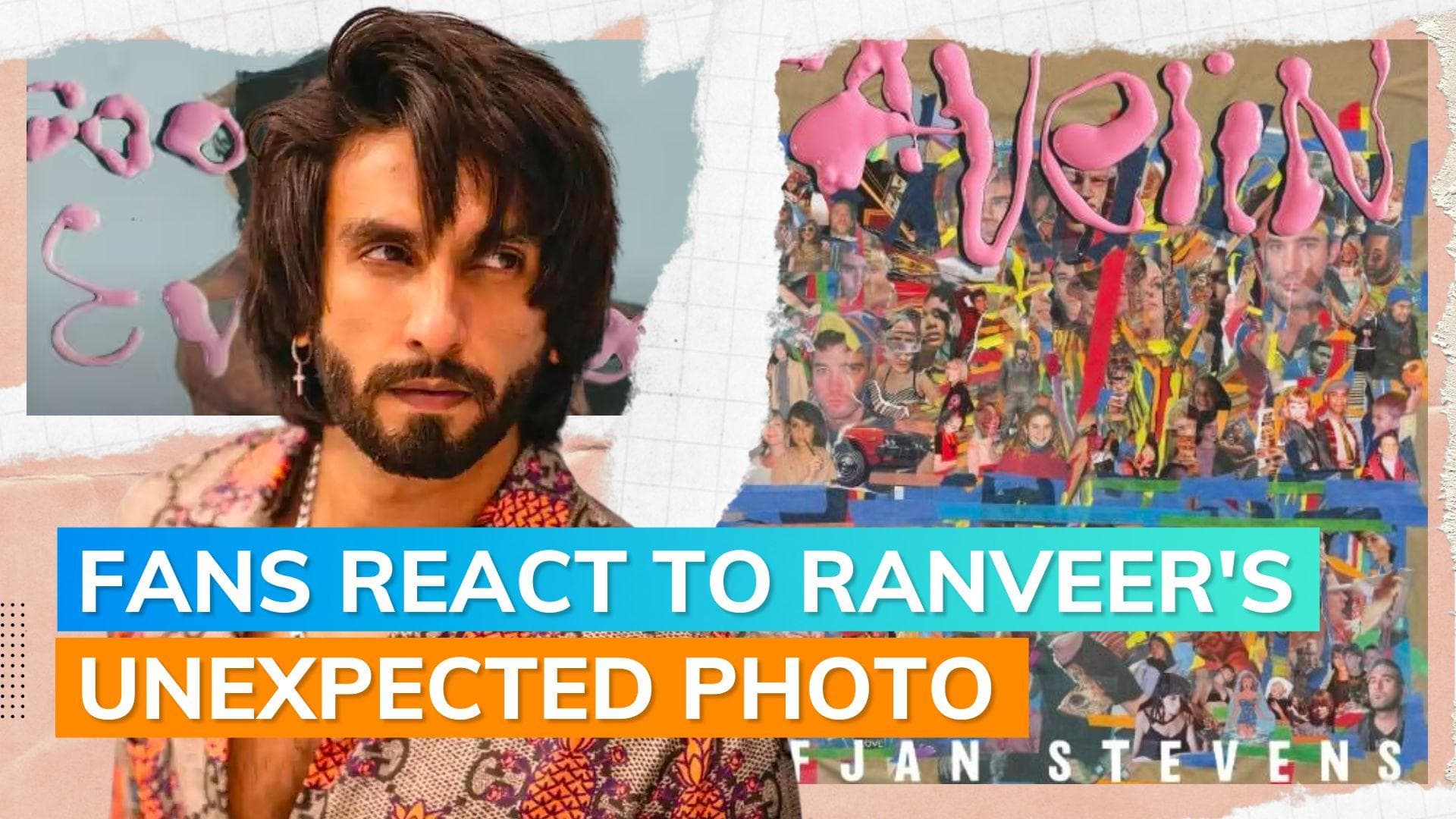 Ranveer Singh's picture from nude photoshoot resurfaces; used as cover for Sufjan Stevens' new album