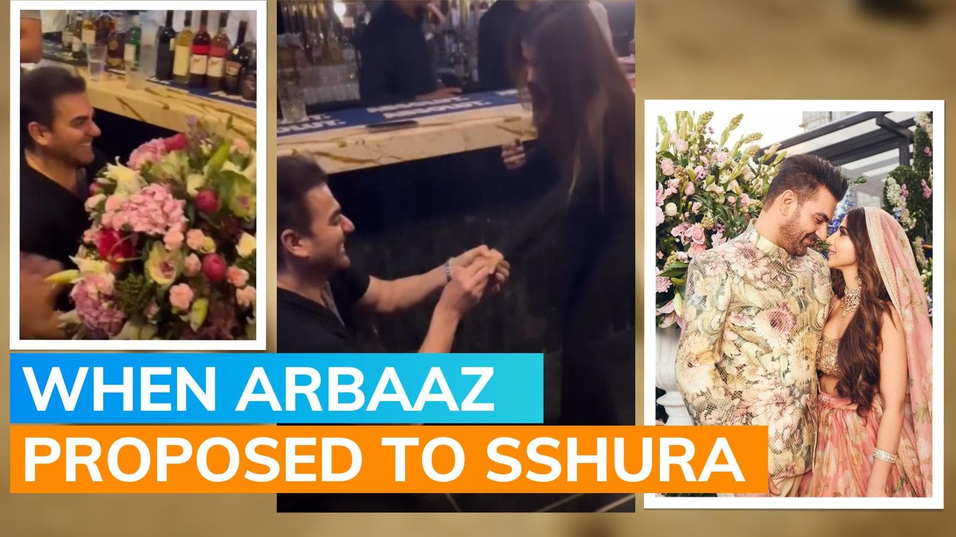 Watch: How Arbaaz Khan proposed to Sshura Khan before wedding, son Arhaan Khan was also present 