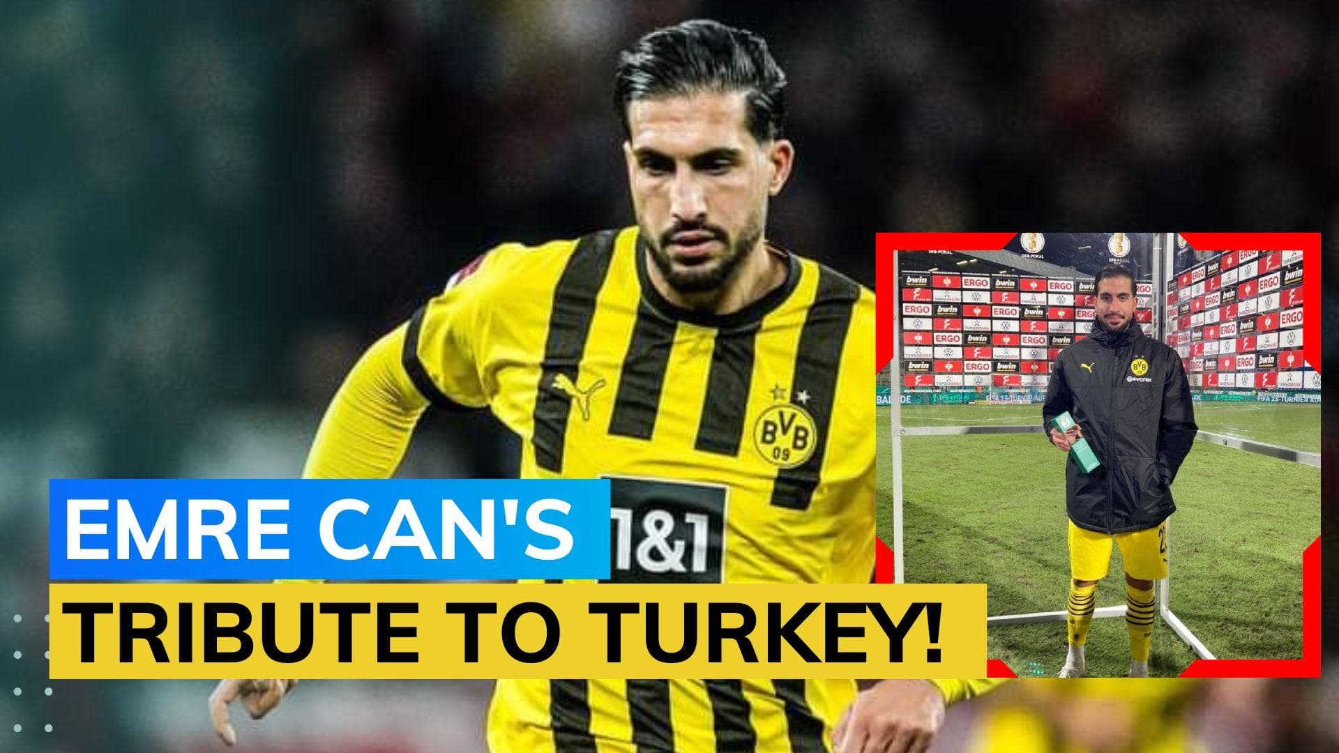 WATCH: Borussia Dortmund's Emre Can scores from halfway line in German Cup