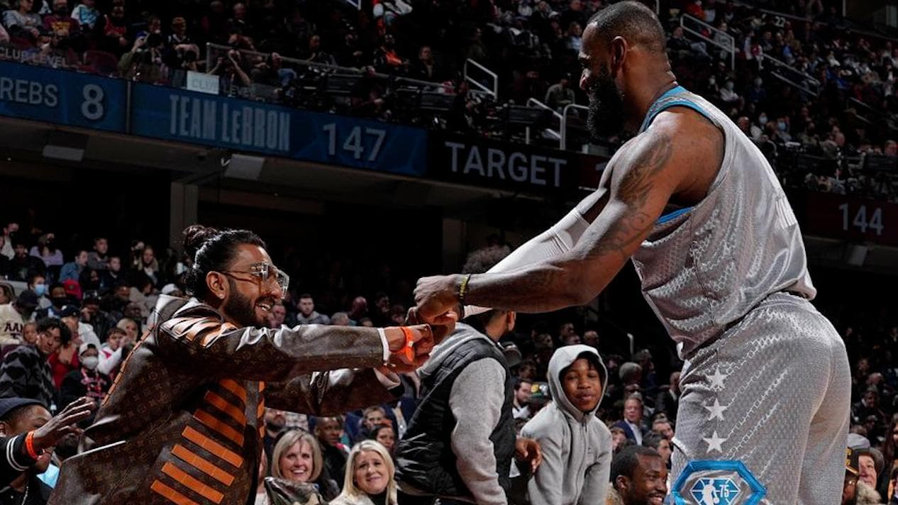 Ranveer Singh's 'fan moment' with Basketball star LeBron James
