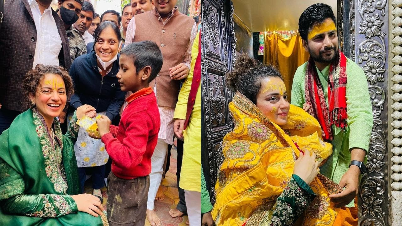 Kangana Ranaut ने मथुरा में किए श्रीकृष्ण मंदिरों के दर्शन, फोटोज और वीडियो सोशल मीडिया पर वायरल 