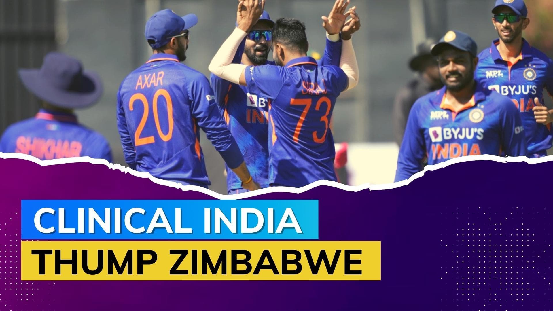Dominant India demolish Zimbabwe in first ODI in Harare