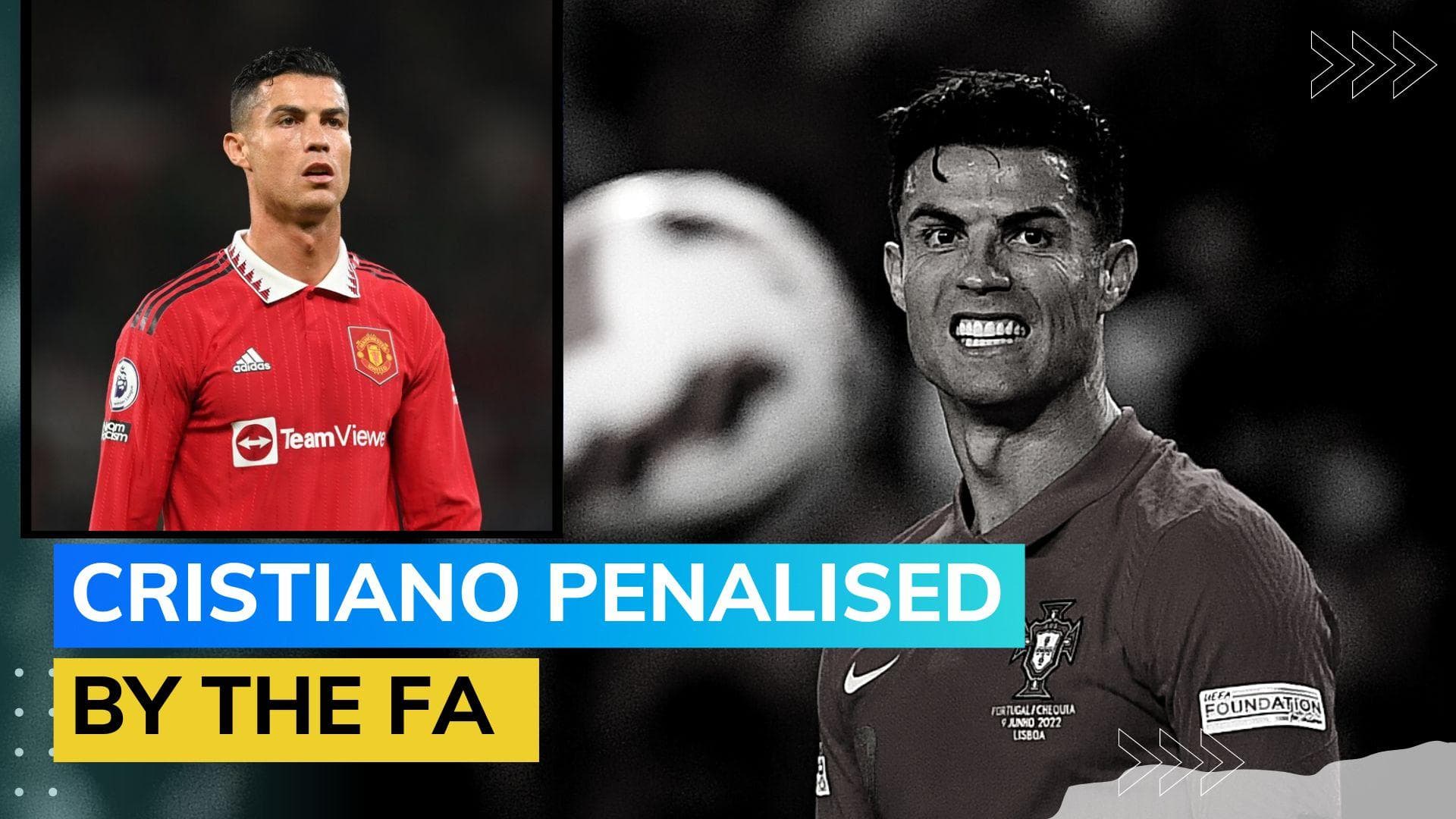 Cristiano Ronaldo fined £50,000 by FA, gets a 2-match ban