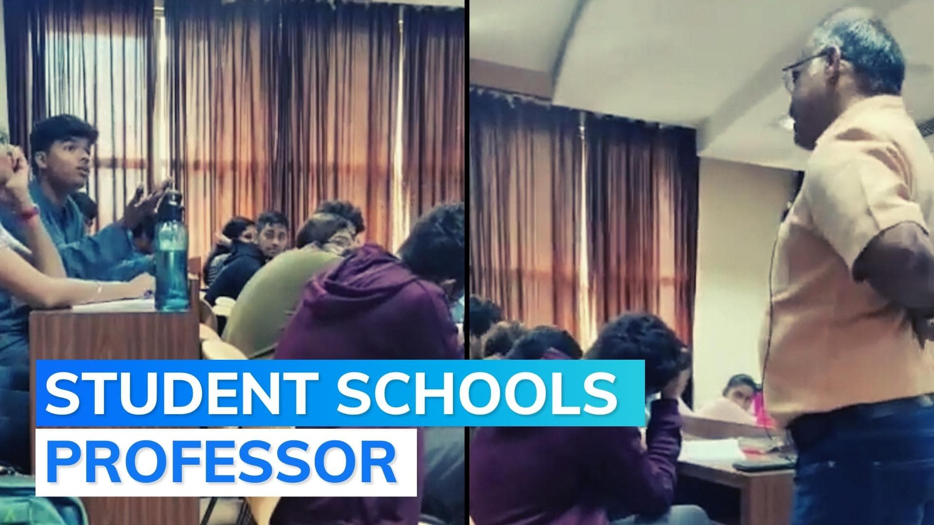 Watch: Karnataka student schools professor for calling him 'terrorist'