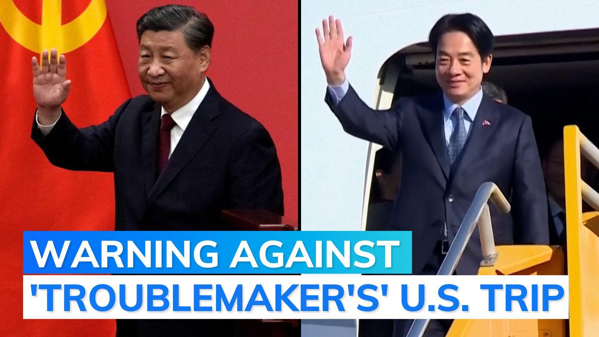 China retaliates against Taiwan after top leader's visit to United States