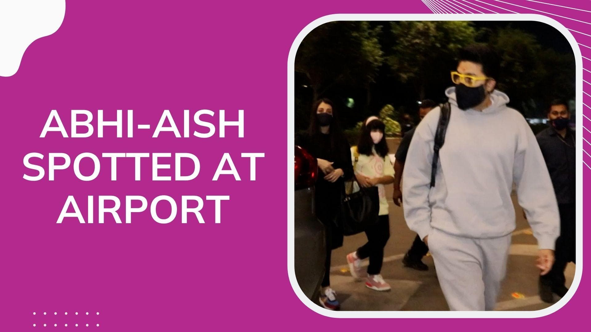 Aishwarya Rai, Abhishek Bachchan & Aaradhya wish the paparazzi ‘Happy Holi’ as they fly out of Mumbai