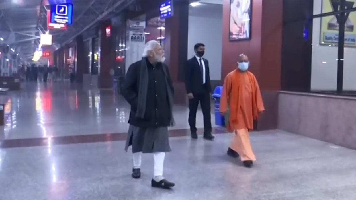 PM Modi in Varanasi: Ganga aarti onboard a cruise, midnight visit to railway station