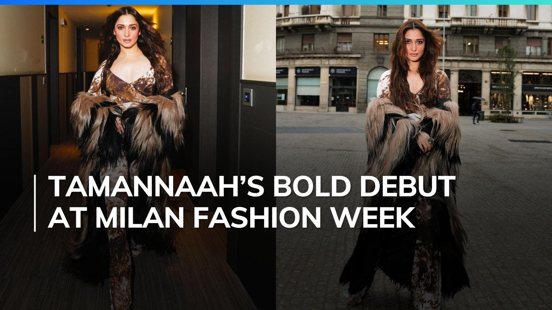Tamannaah Bhatia makes a stunning debut at Milan Fashion Week, embraces the 'Mob Wife Aesthetic'