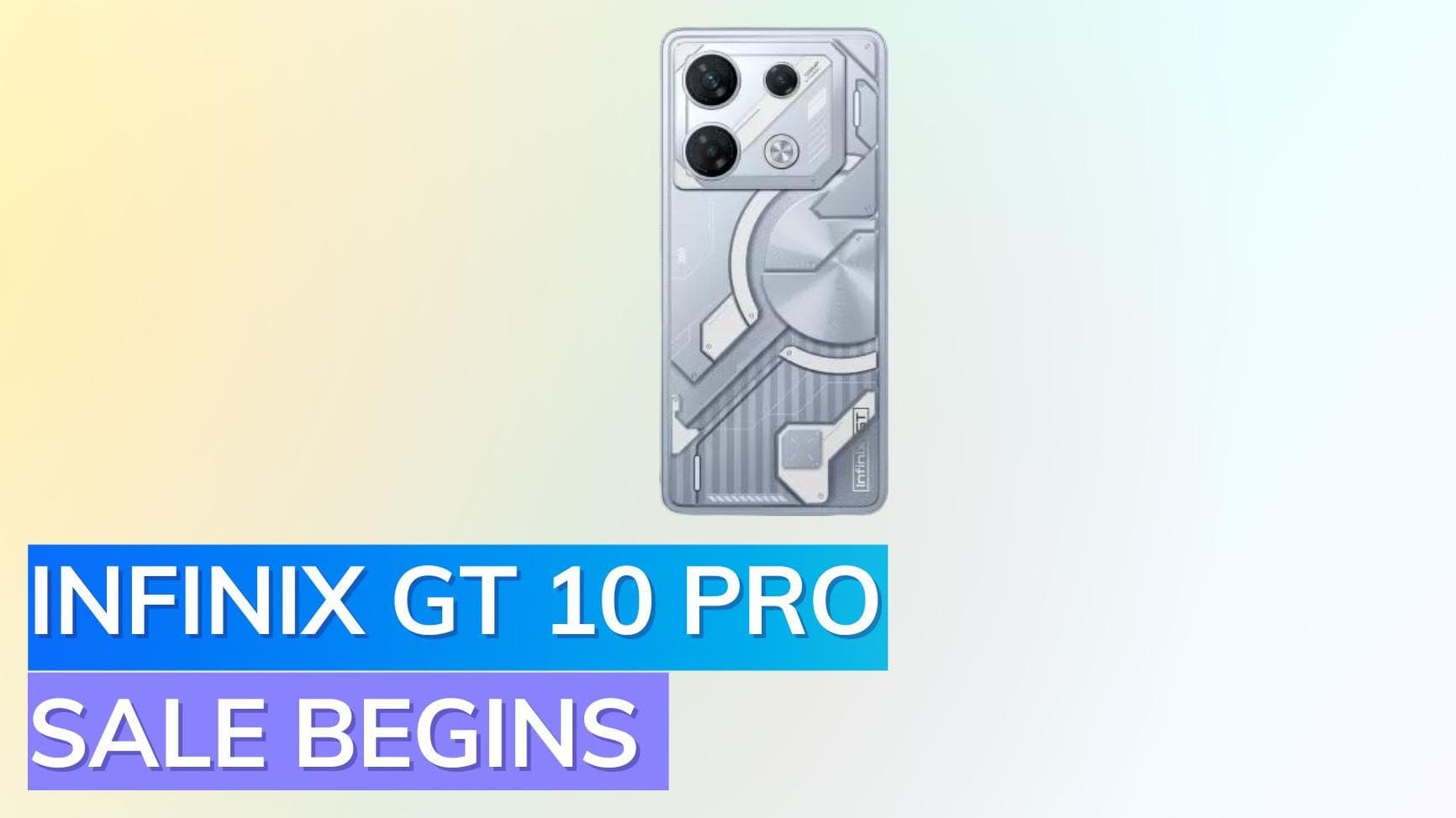 Infinix GT 10 Pro first sale today in India: Check price, exclusive discounts, specs and gaming kit bonus