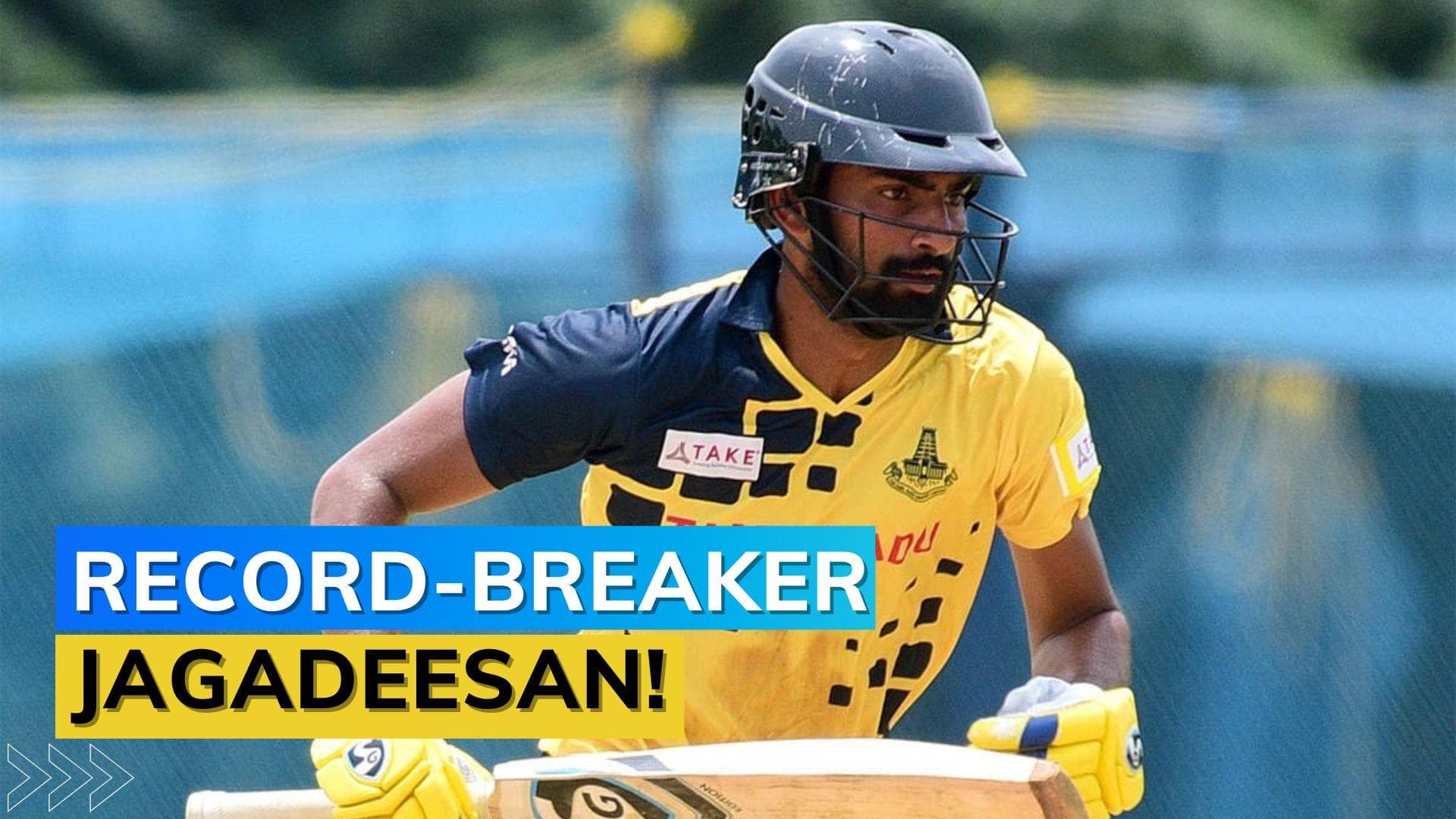 Vijay Hazare Trophy: N Jagadeesan's 277 shatters world record in List A cricket