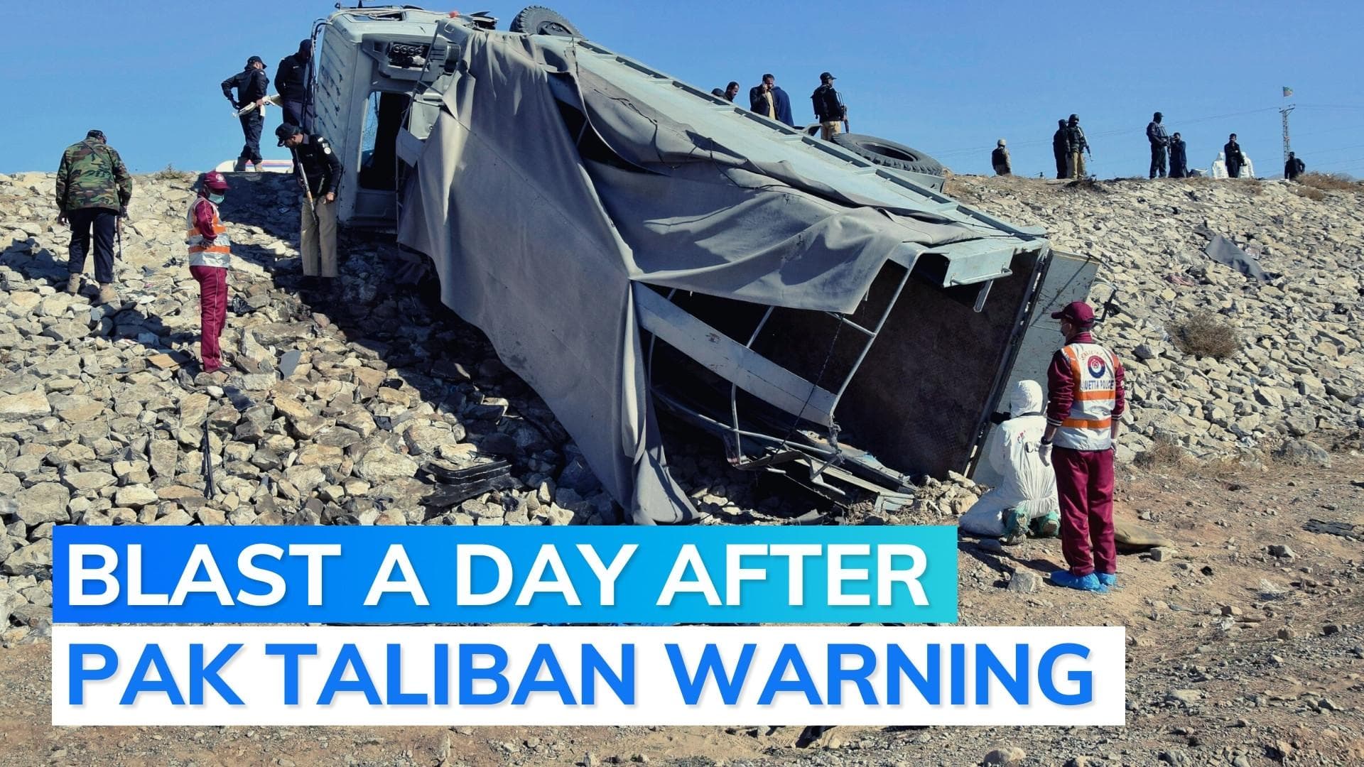 Suicide blast targeting police truck kills 3, injures over 20 in Pakistan