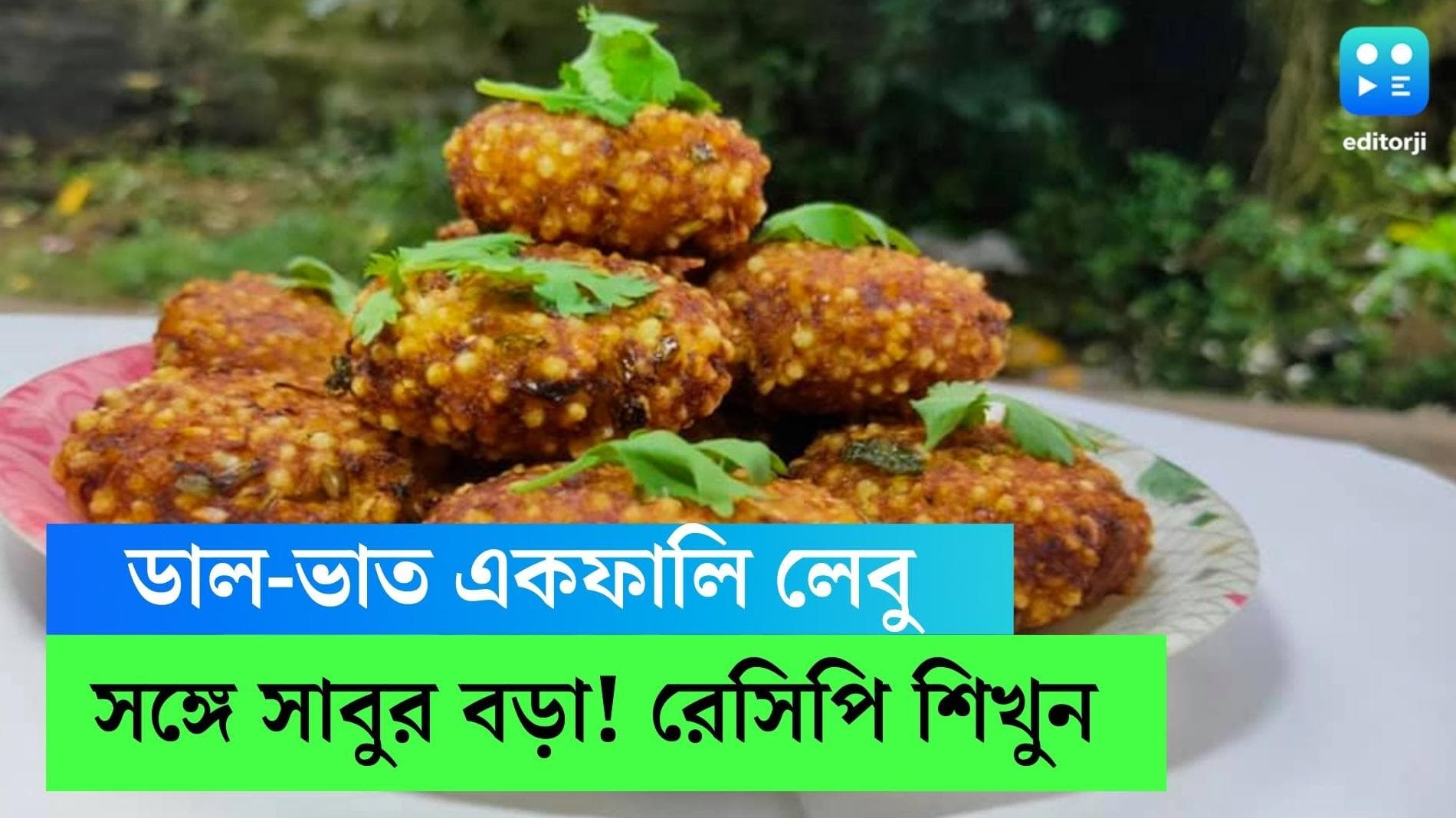 Sabur Bora: ডালের সঙ্গে একফালি লেবু আর সাবুর বড়া, জমে যাবে গ্রীষ্মের দুপুর ,শিখে নিন রেসিপি 