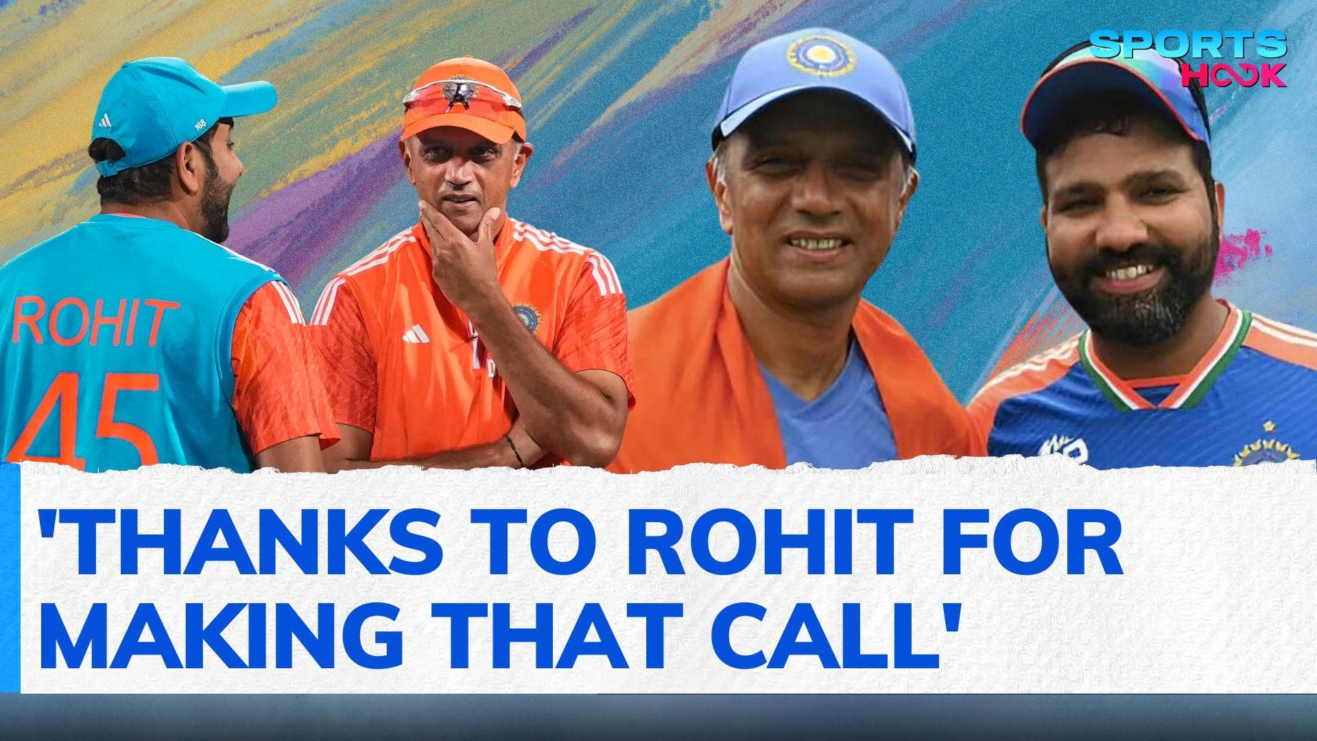 Rahul Dravid reveals how Rohit Sharma convinced him to stay as Head coach after ODI World Cup 2023