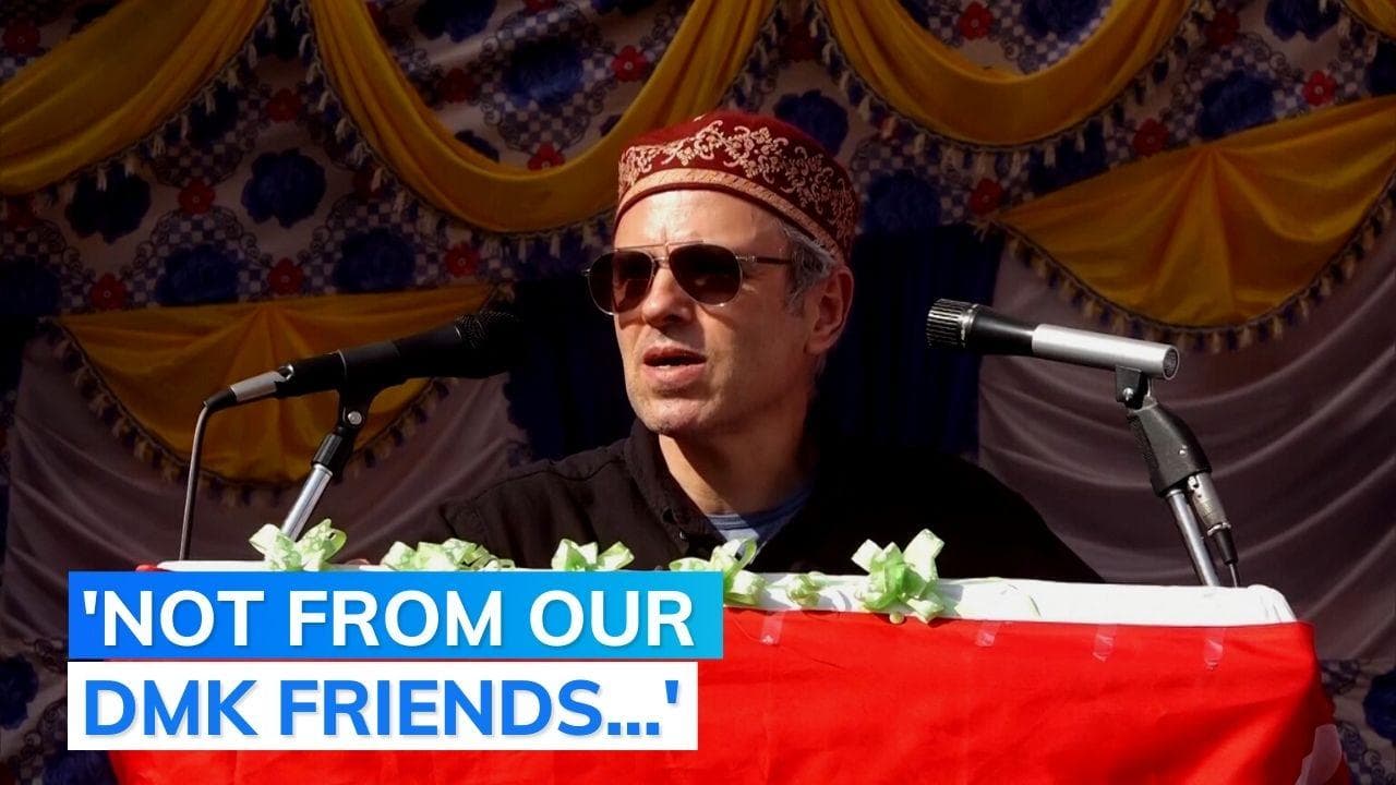 Not a threat we expect from our DMK friends: Omar Abdullah on comments against Tamil Nadu governor