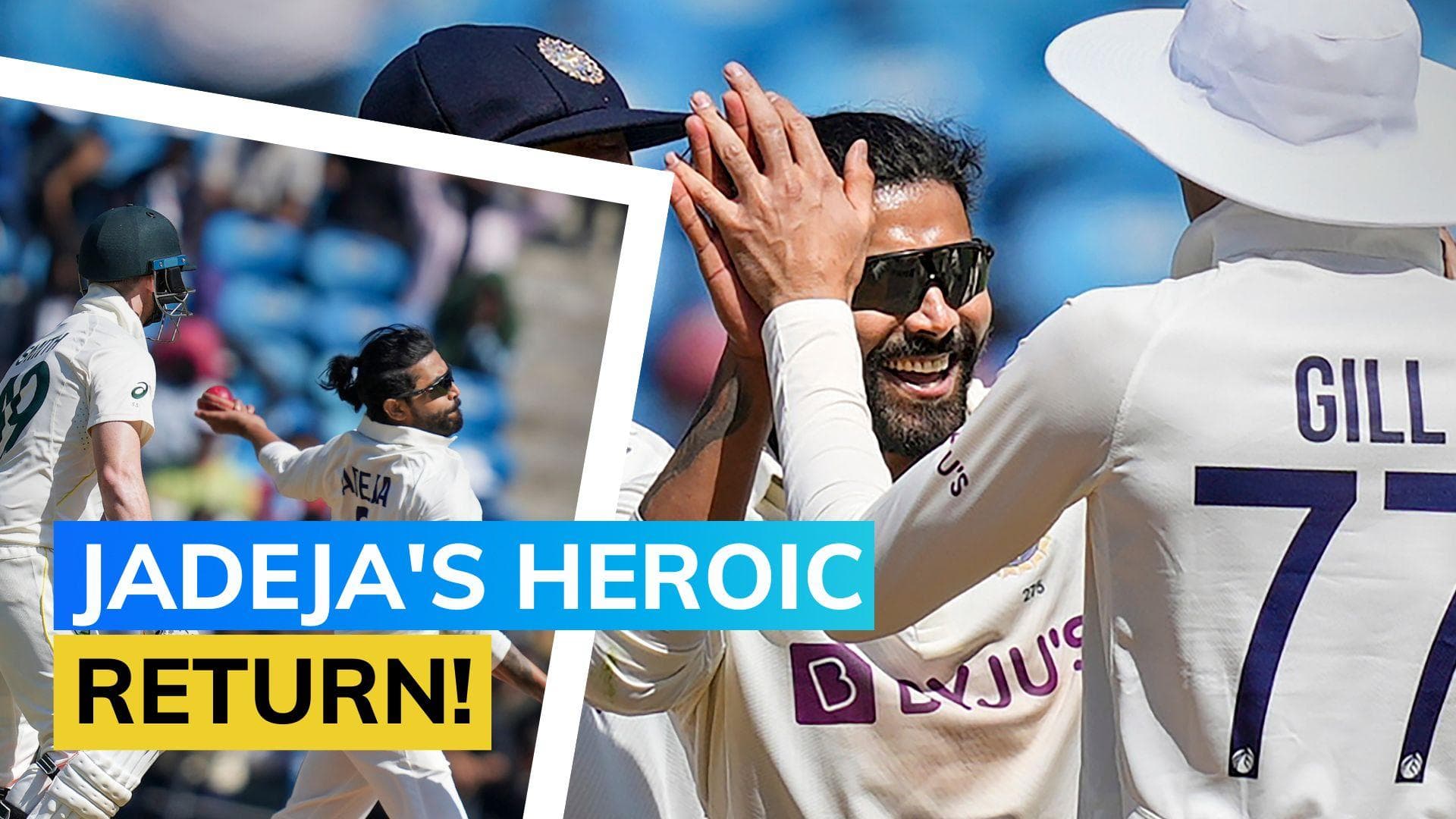 IND vs AUS: Jadeja shines on India return, Ashwin completes 450 wkts as AUS bowled out for 177