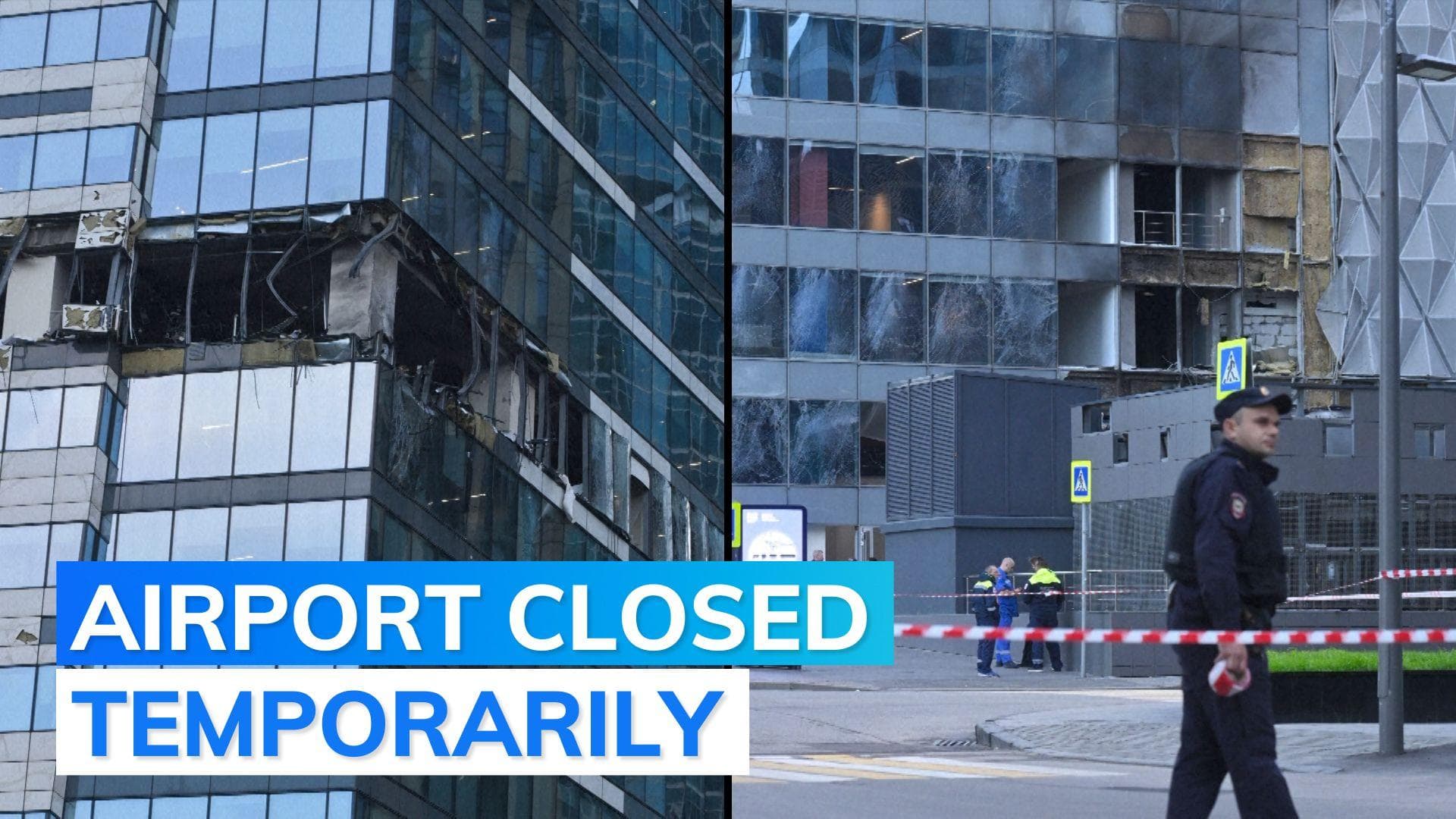 Moscow airport shut, Russia blames Ukraine for 'attempted terrorist attack'