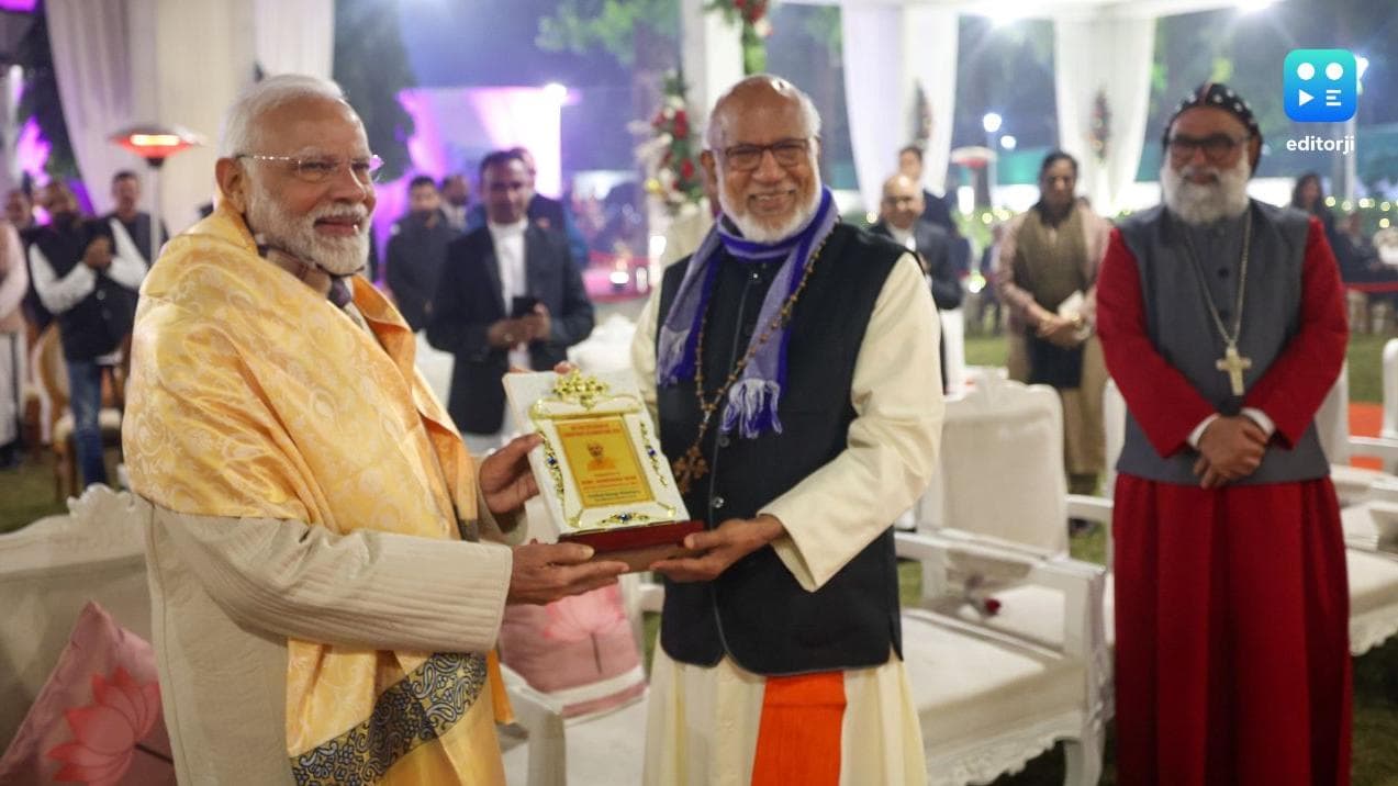 PM Modi celebrates Christmas at George Kurian's residence in Delhi