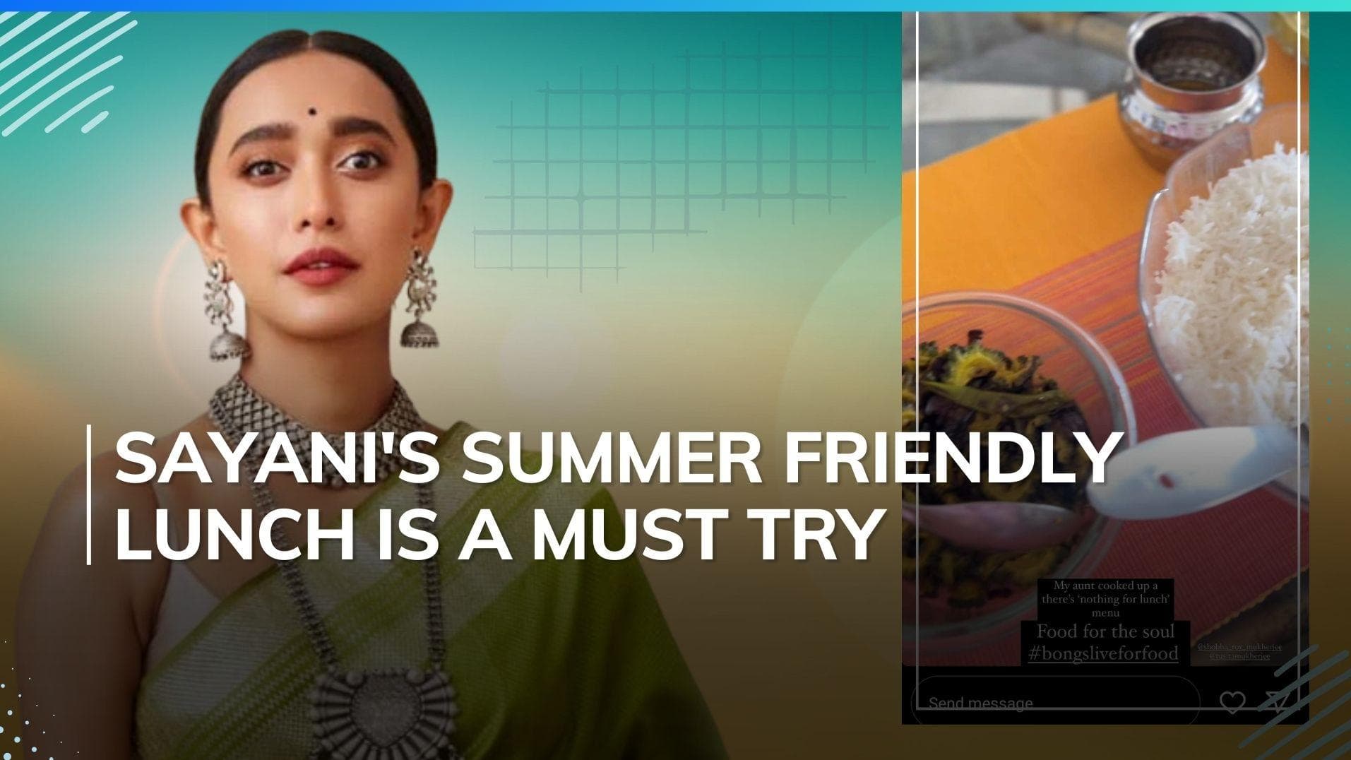 Actor Sayani Gupta’s lunch not only looks delicious but is also a healthier choice for a summer meal 