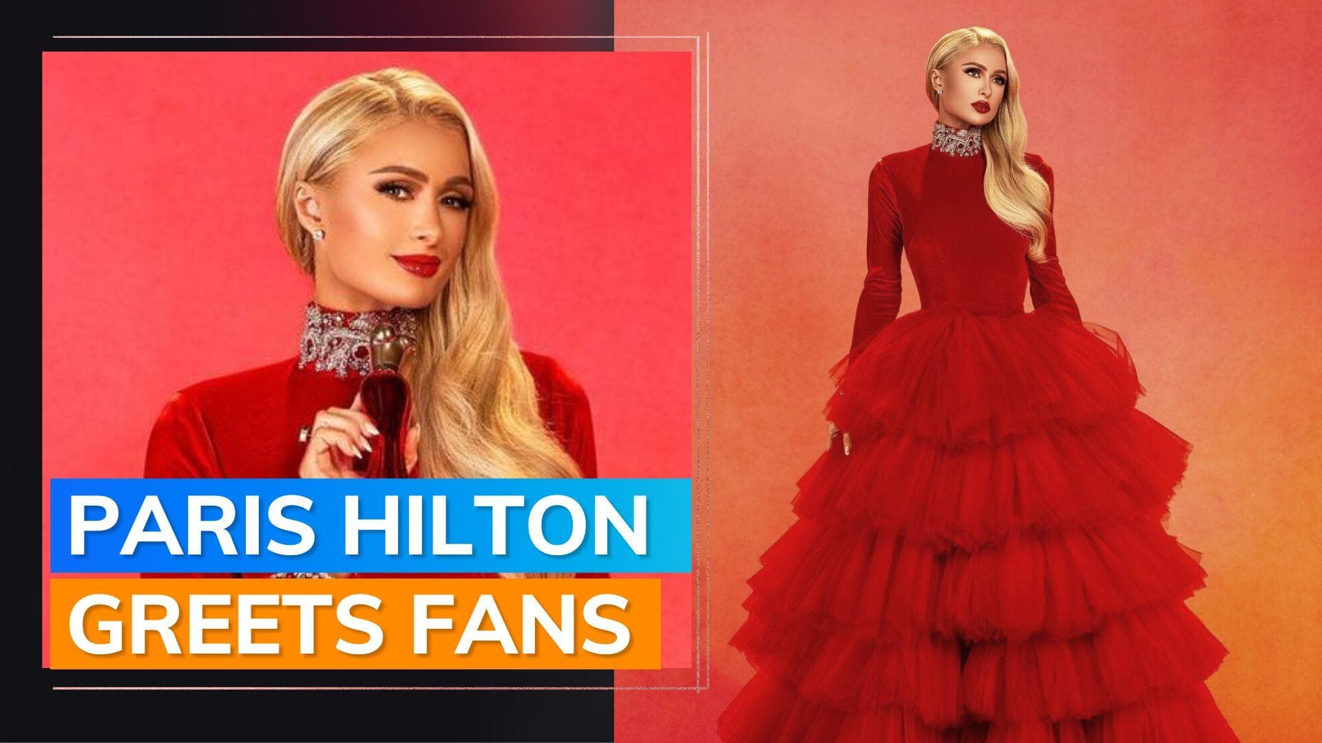 Paris Hilton arrives in Mumbai, clicks selfies with fans at the airport