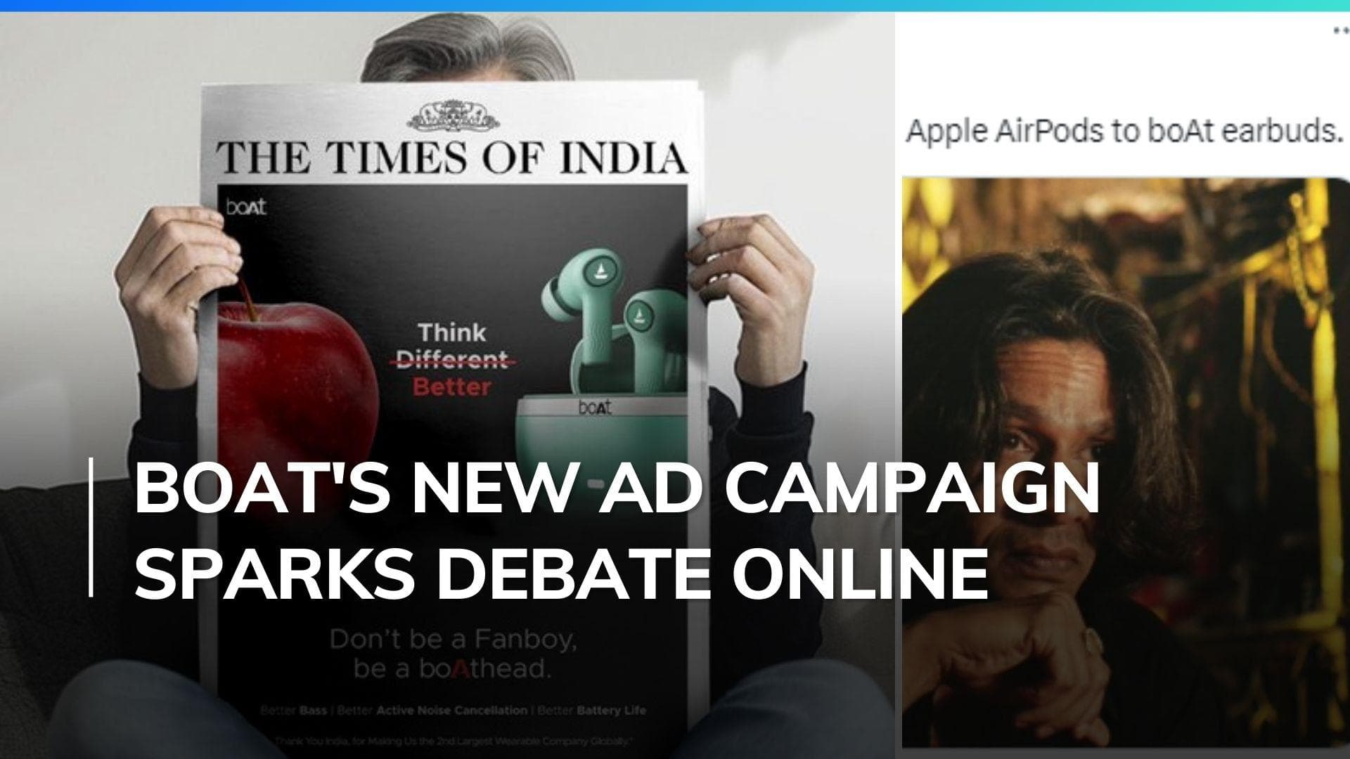 Indian brand boAt's new campaign takes on Apple with bold ‘Don’t Be A Fanboy’ ads; sparks debate