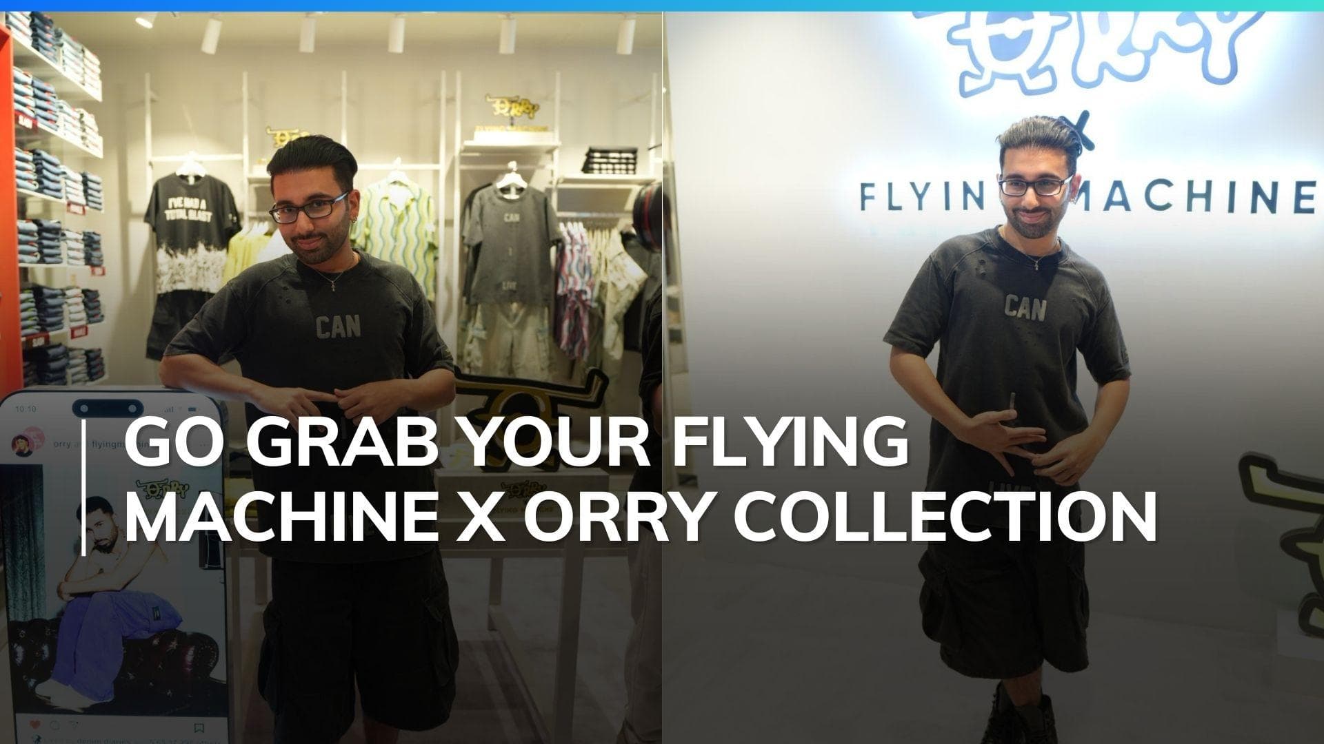 Flying Machine takes flight with Orry in a limited-edition collaboration