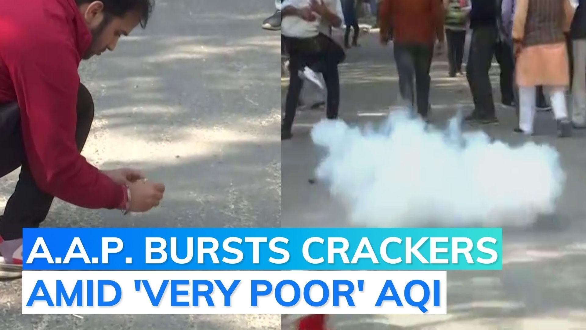 Delhi MCD results: AAP workers celebrate as party defeats BJP, Congress to win civic polls