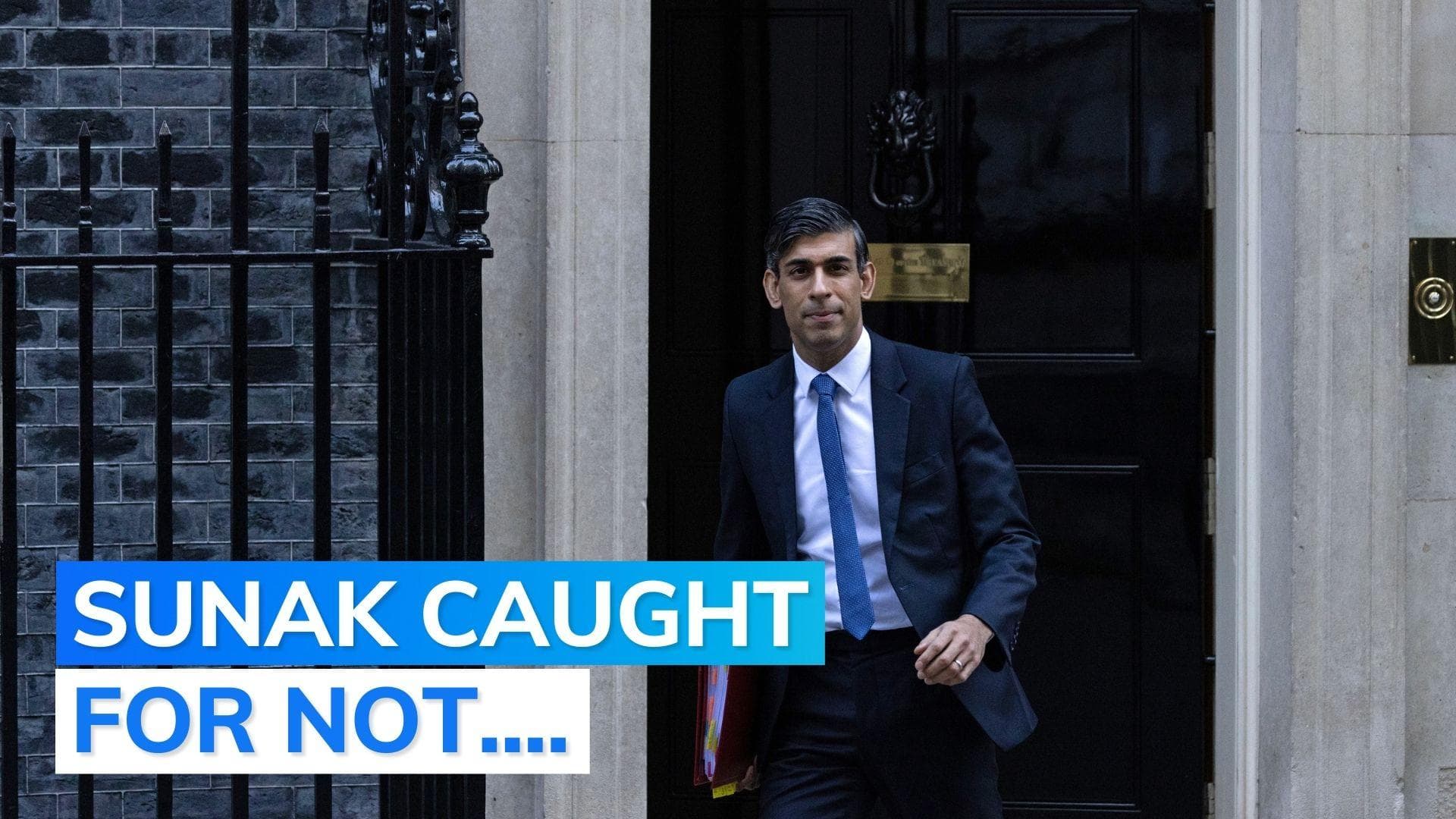 UK PM Rishi Sunak fined by British Police, here's why