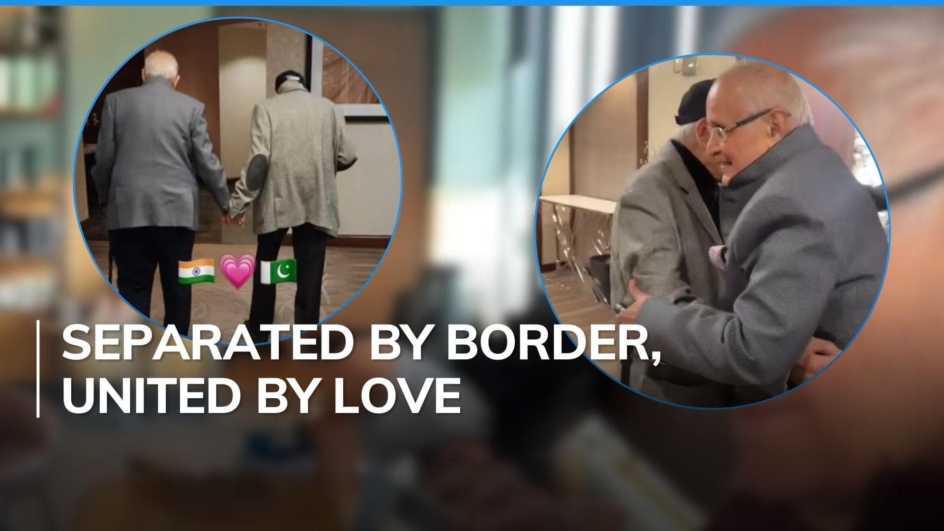 Childhood friends, separated during India-Pakistan partition, reunite | Watch 