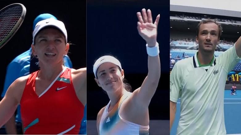 Watch Highlights Australian Open 2022: Medvedev, Halep and Muguruza cruise into the 2nd round 