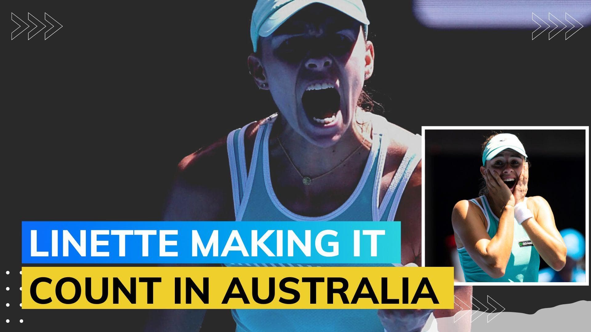 Watch Australian Open Highlights: Magda Linette beats Karolina Pliskova to reach 1st major semis