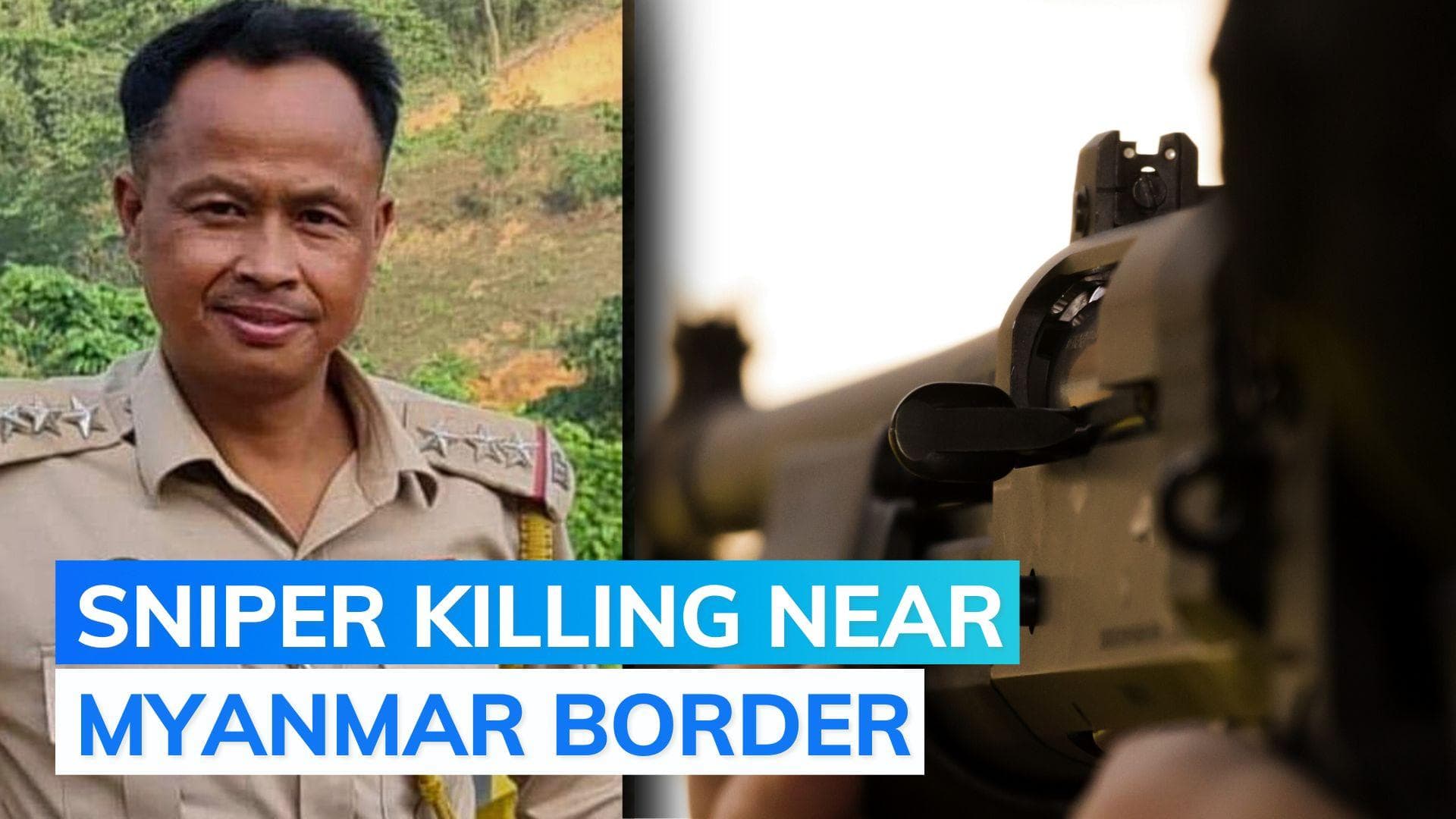 Manipur police officer shot by sniper in town bordering Myanmar