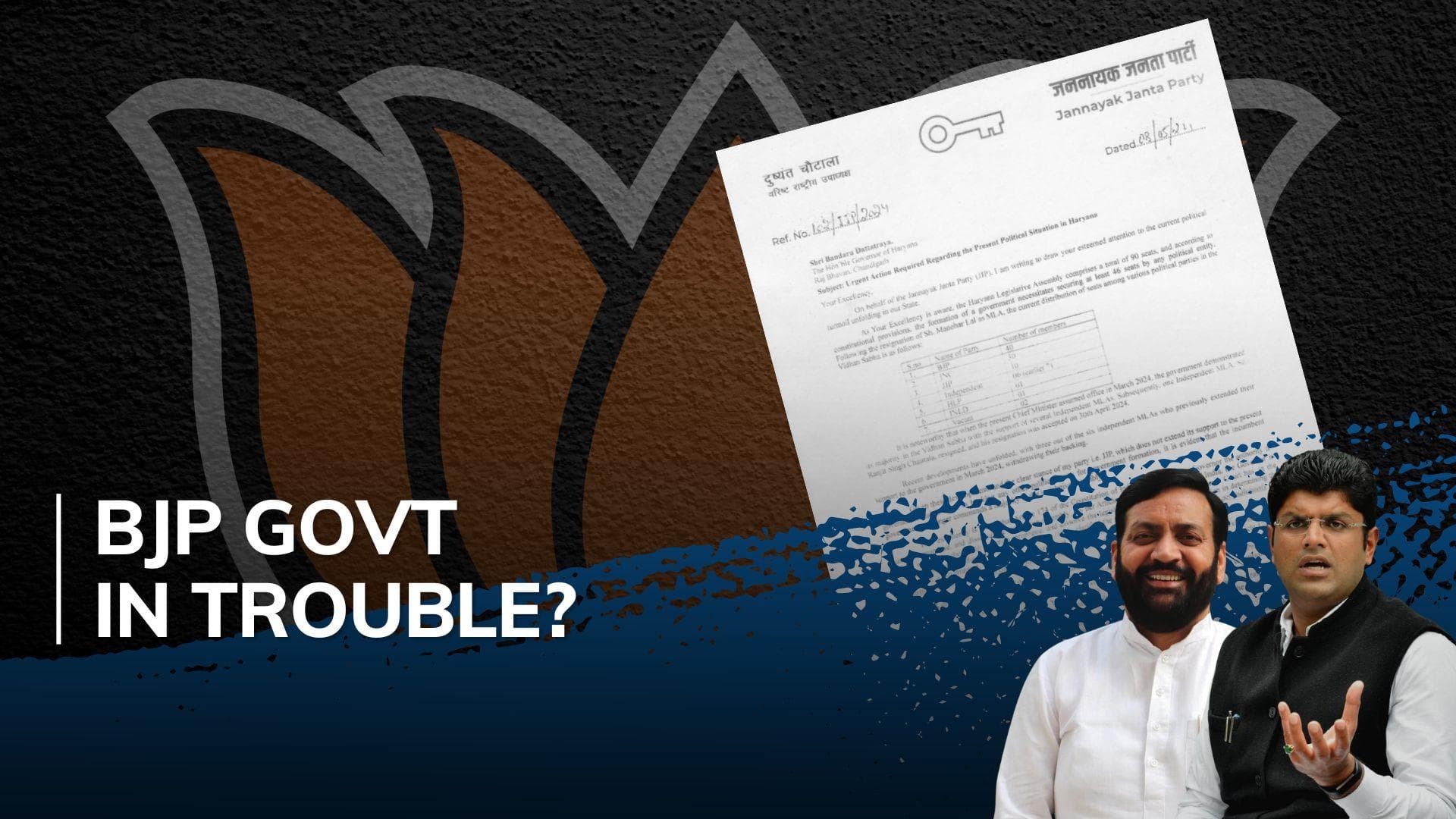 Haryana political crisis: BJP's ex-ally JJP seeks floor test