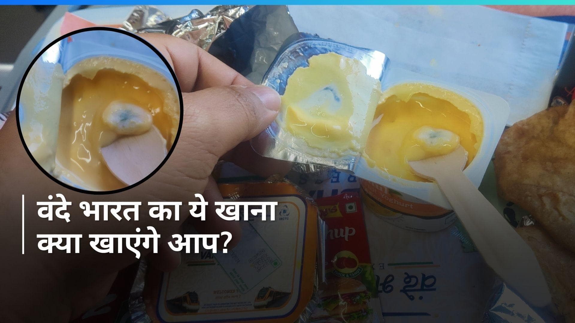 VIRAL: वंदे भारत ट्रेन में यात्री को मिला फंगस लगा दही, वायरल हुई तस्वीरें 