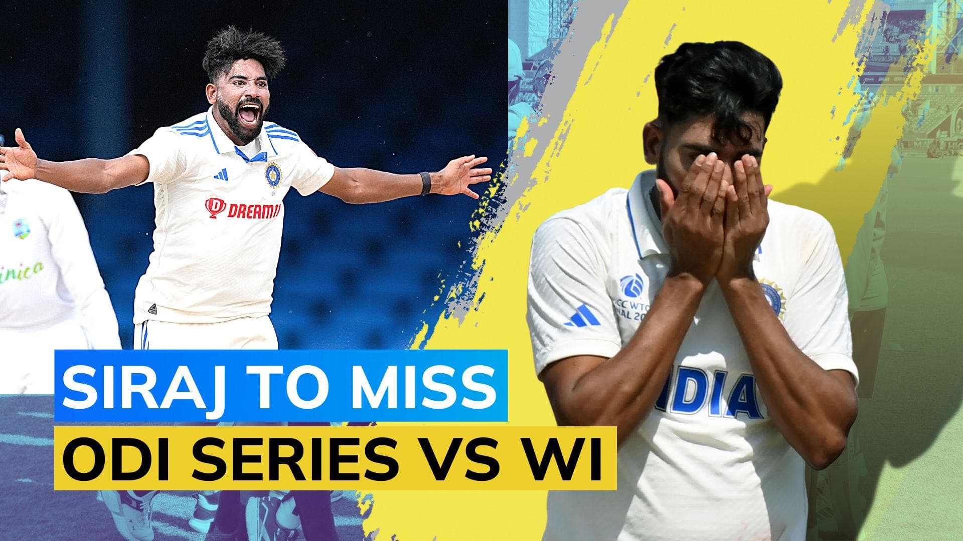 IND vs WI: Mohammed Siraj flies back to India, here's why