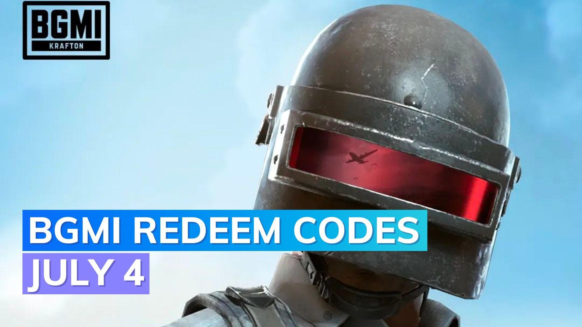 BGMI redeem codes Today 4 July 2023: Get amazing gifts & weapons